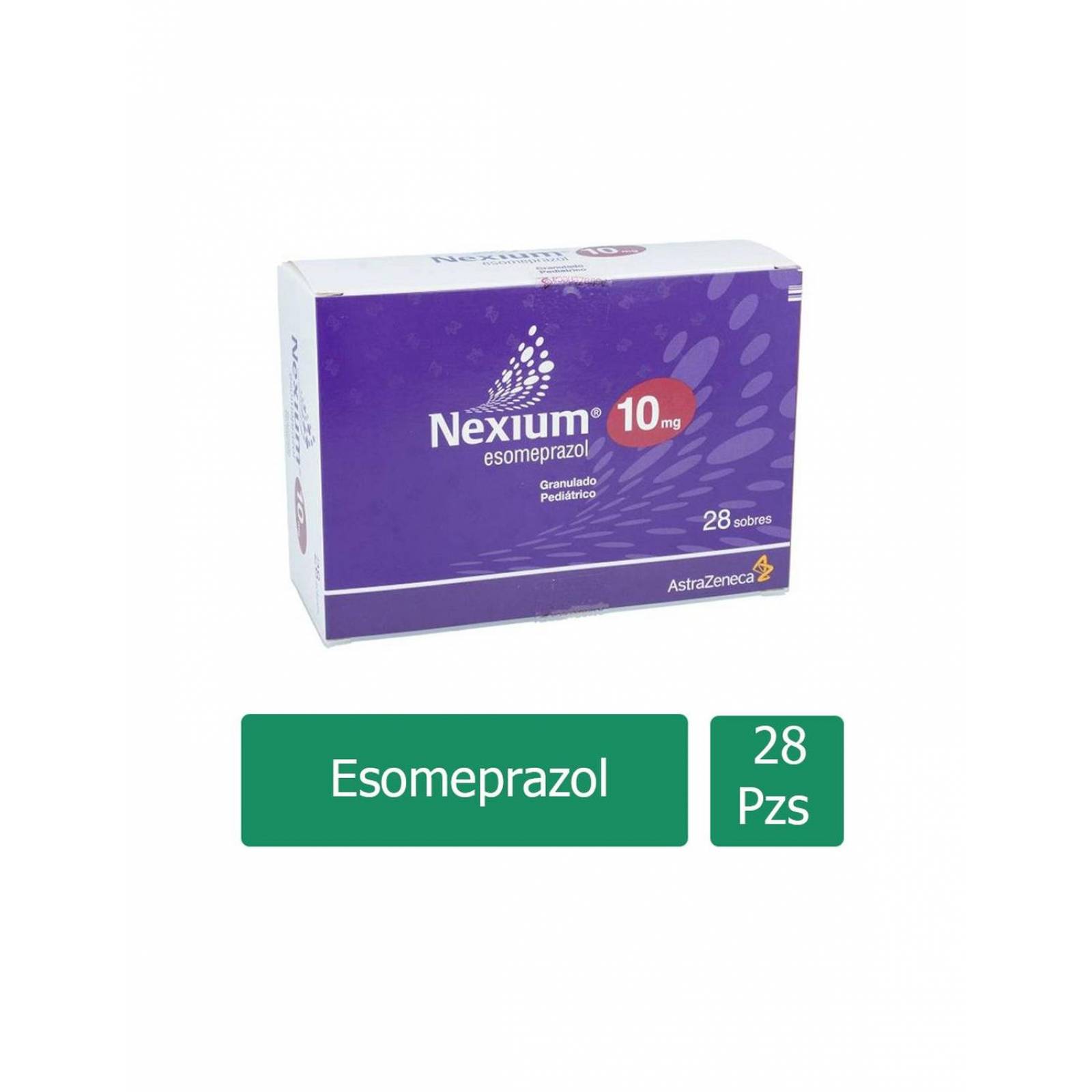 Nexium 10 mg Granulado Pediátrico Caja Con 28 Sobres 