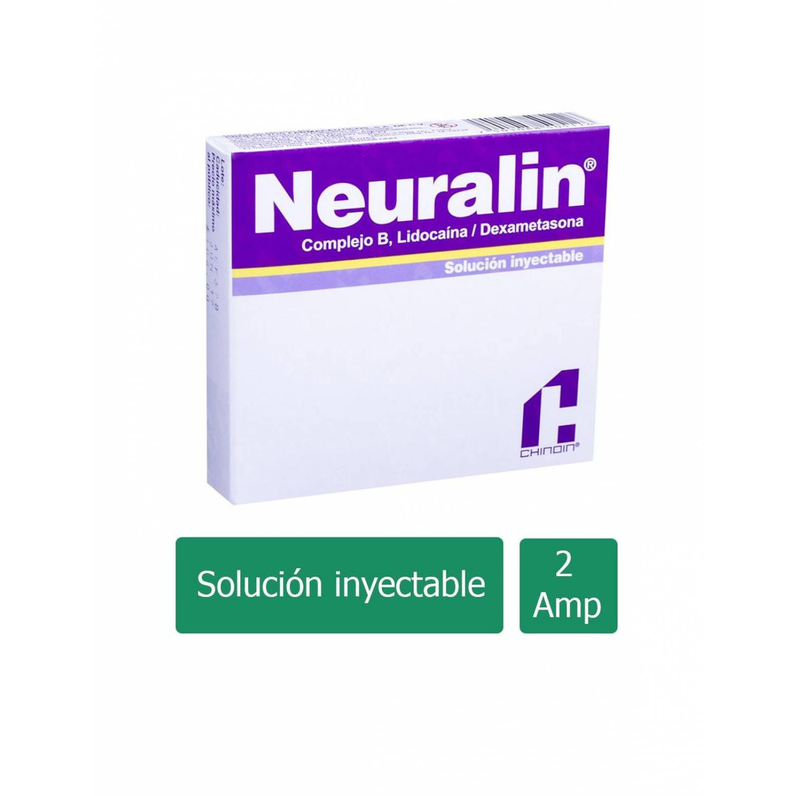 Neuralin 200 mg/100 mg/5 mg/30mg/4 mg Caja Con 2 Ampolletas - RX 
