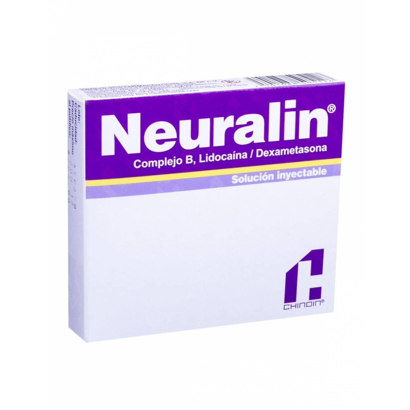 Neuralin 200 mg/100 mg/5 mg/30mg/4 mg Caja Con 2 Ampolletas - RX 