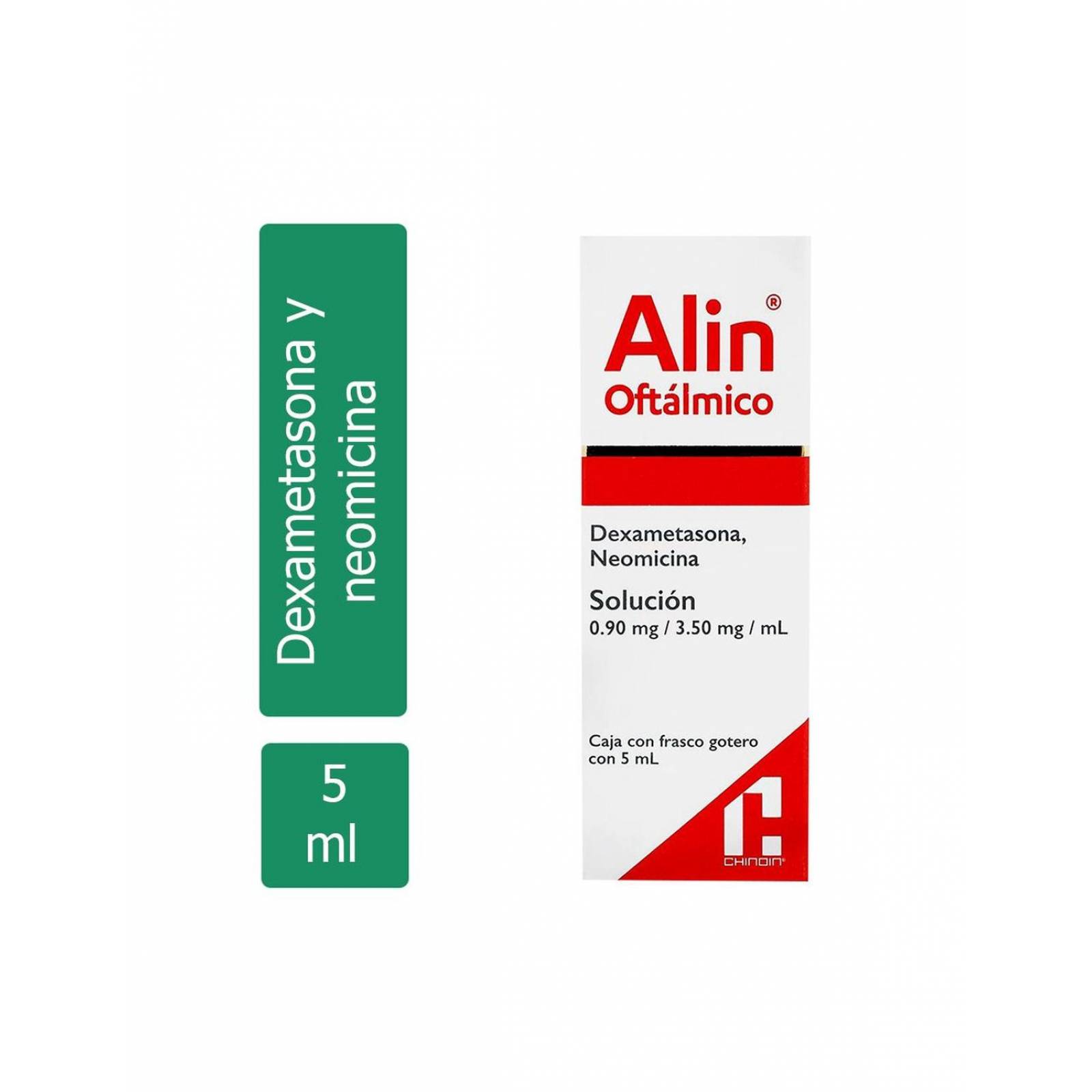 Alin Oftálmico Caja Con Frasco Gotero Con 5 mL - RX 