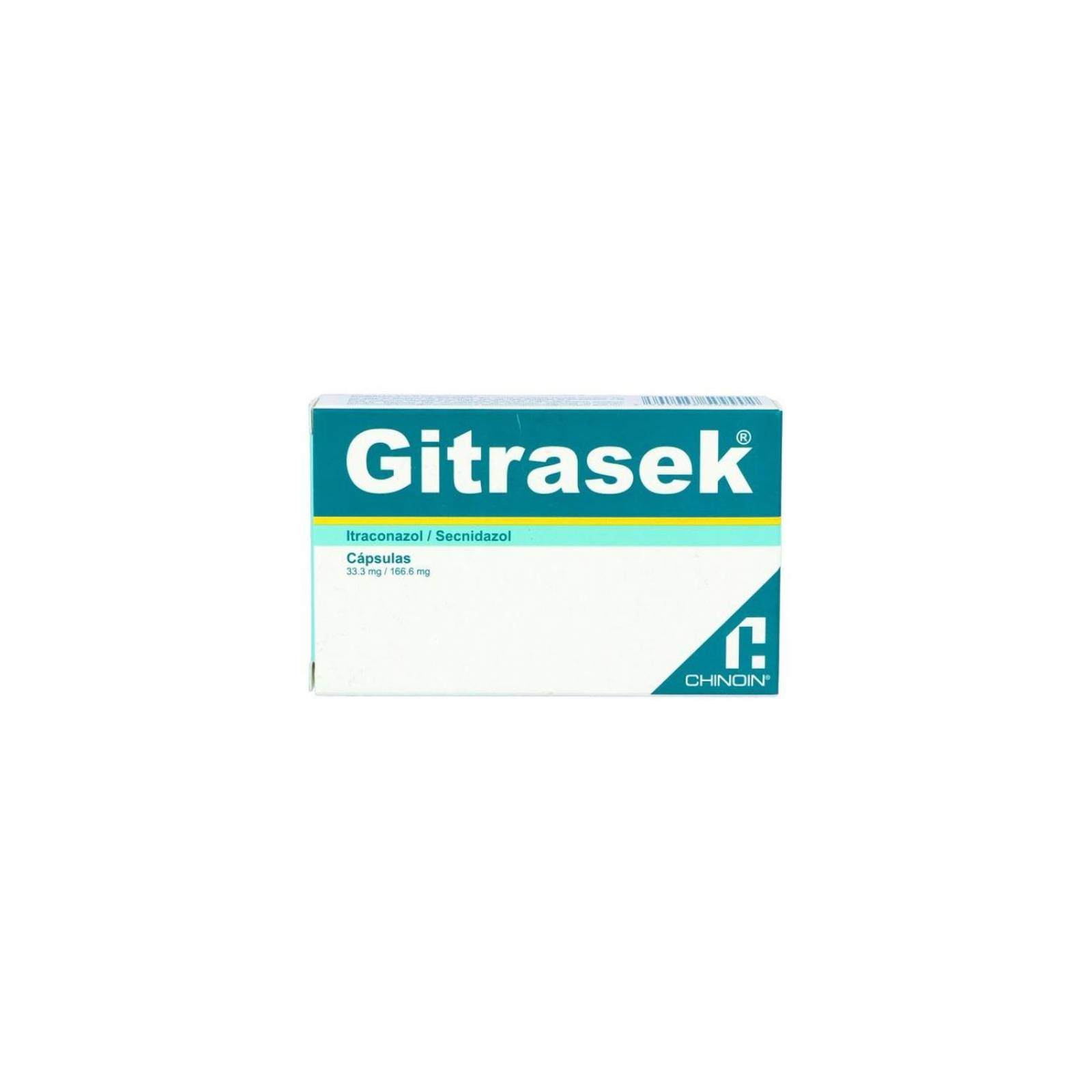 Gitrasek 33.3mg/166.6mg Caja Con 12 Cápsulas 