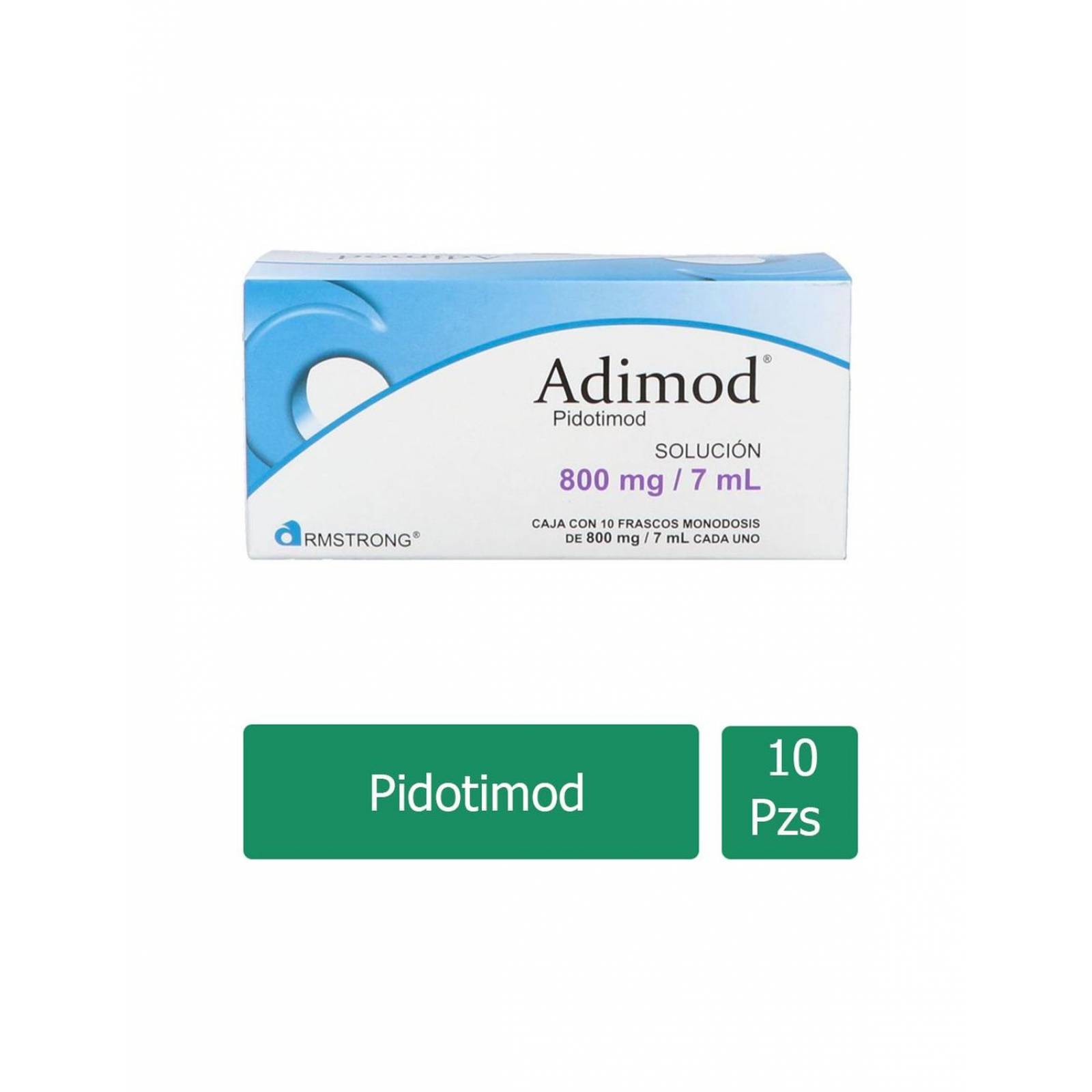 Adimod Solución 800 mg Caja Con 10 Frascos De 7 mL 