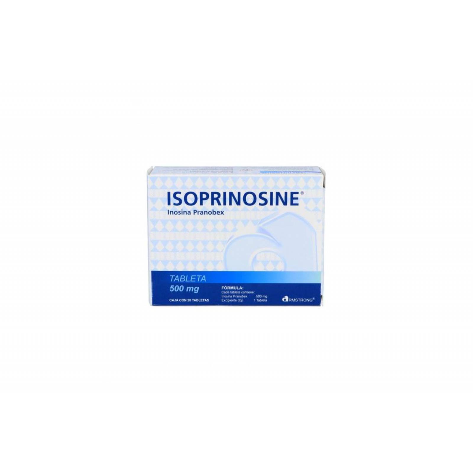 Isoprinosine 500 mg Caja Con 20 Tabletas 