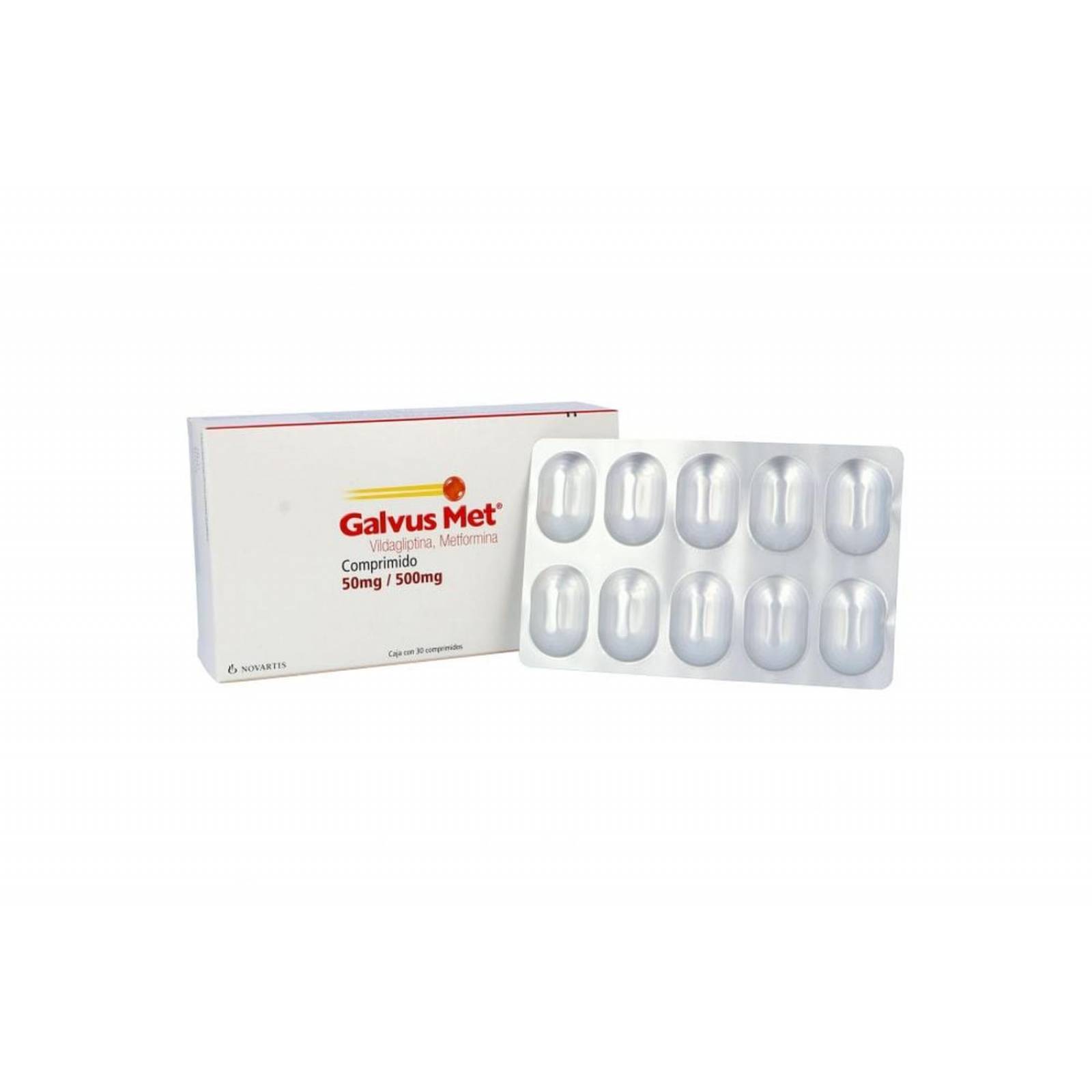 Galvus Met 50 mg /500 mg Caja Con 30 Comprimidos 