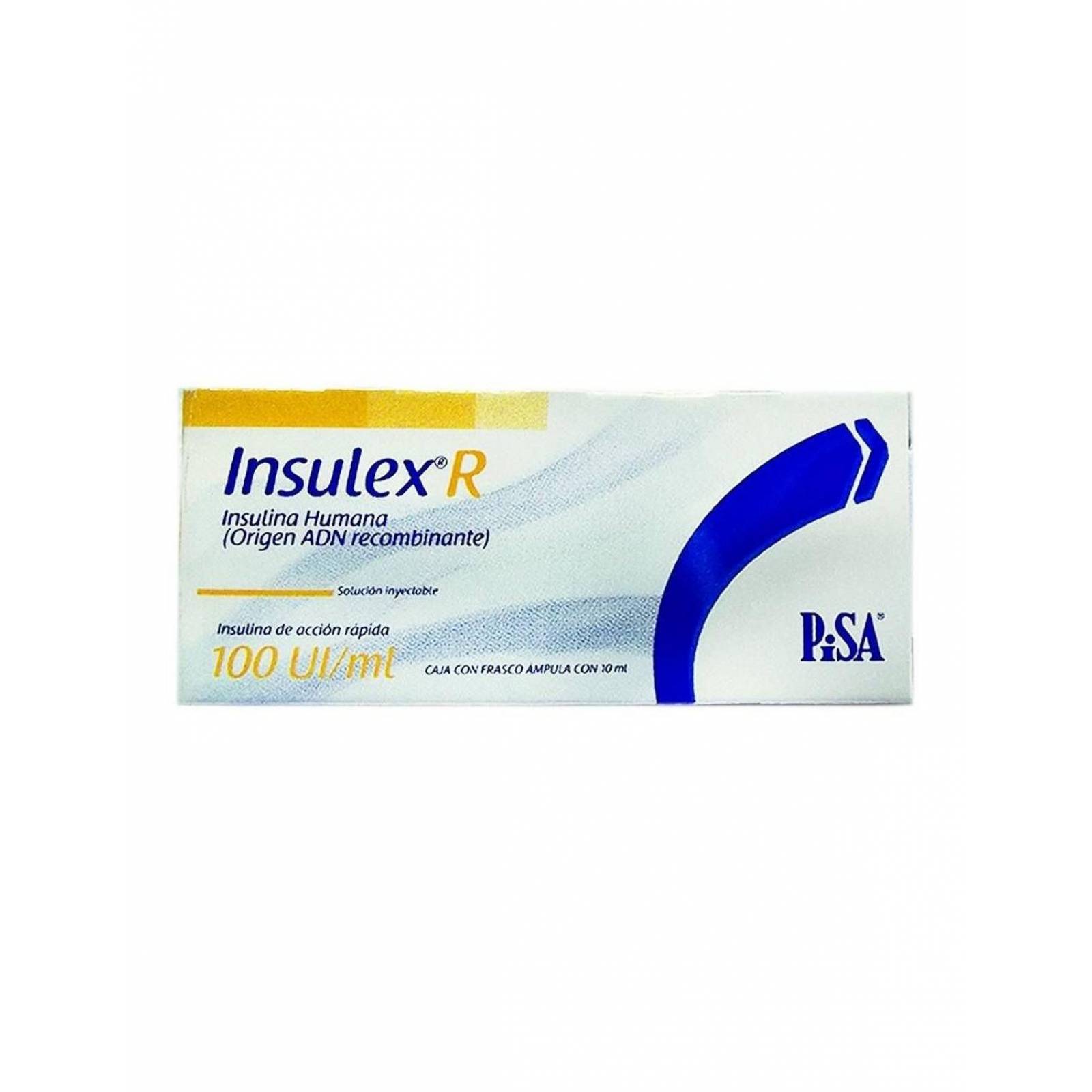 Insulex R 100 UI / mL Caja Con 1 Frasco Ampula - RX3 