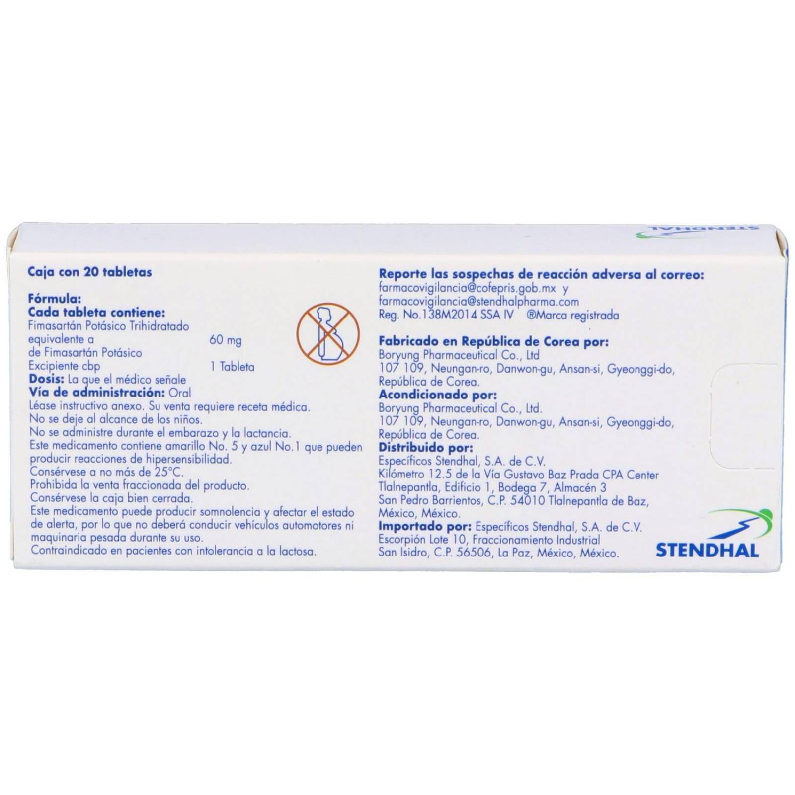 Arahkor 60 mg Caja Con 20 Tabletas 