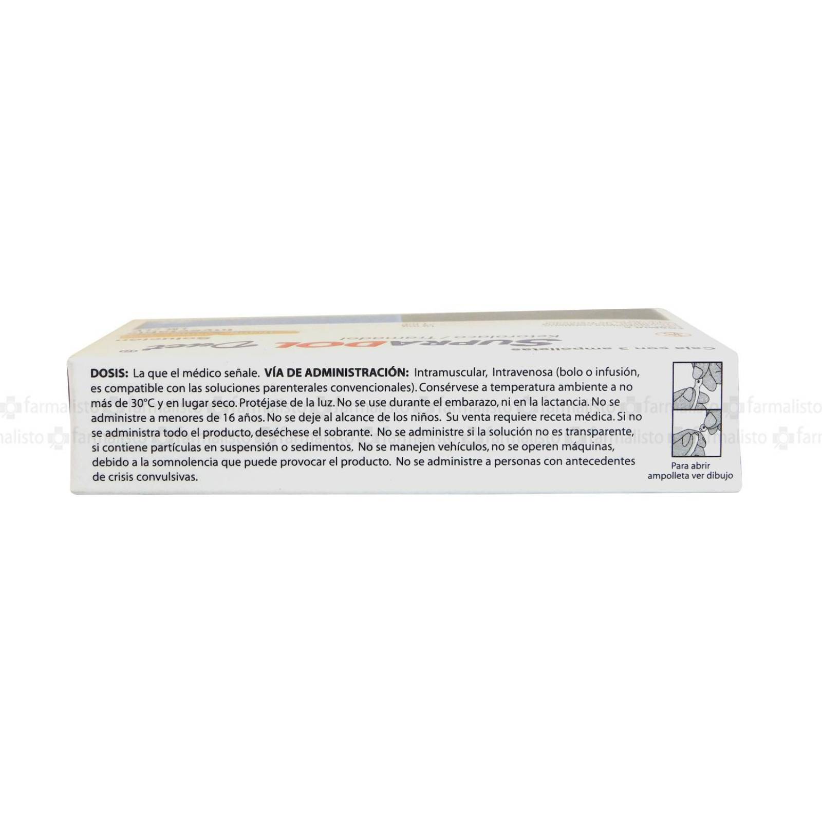 Supradol Duet 10 mg / 25 mg Caja Con 3 Ampolletas Con 1 mL 