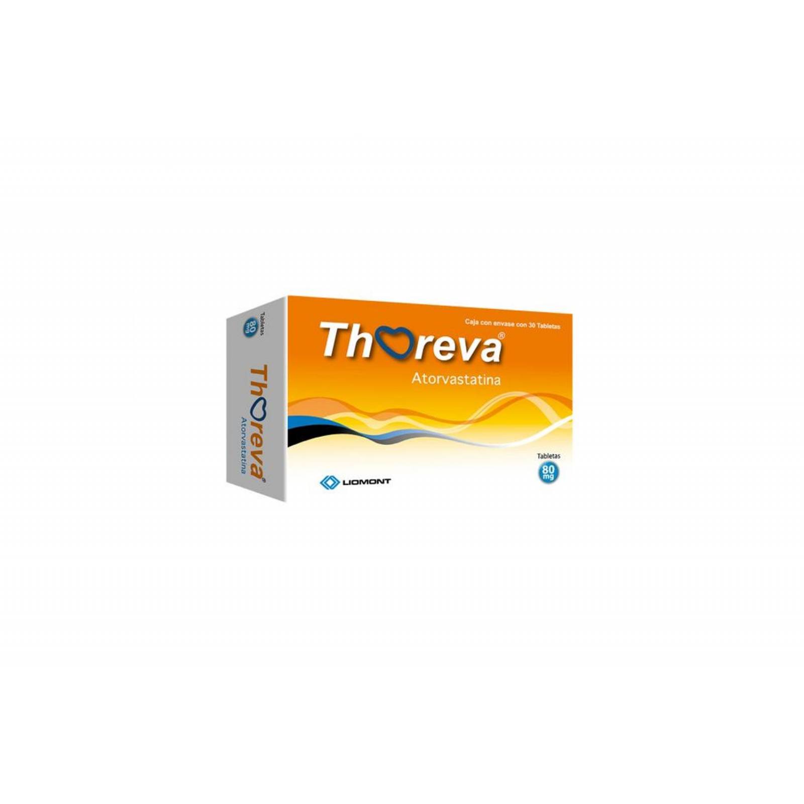 Thoreva 80 mg Caja Con 30 Tabletas 