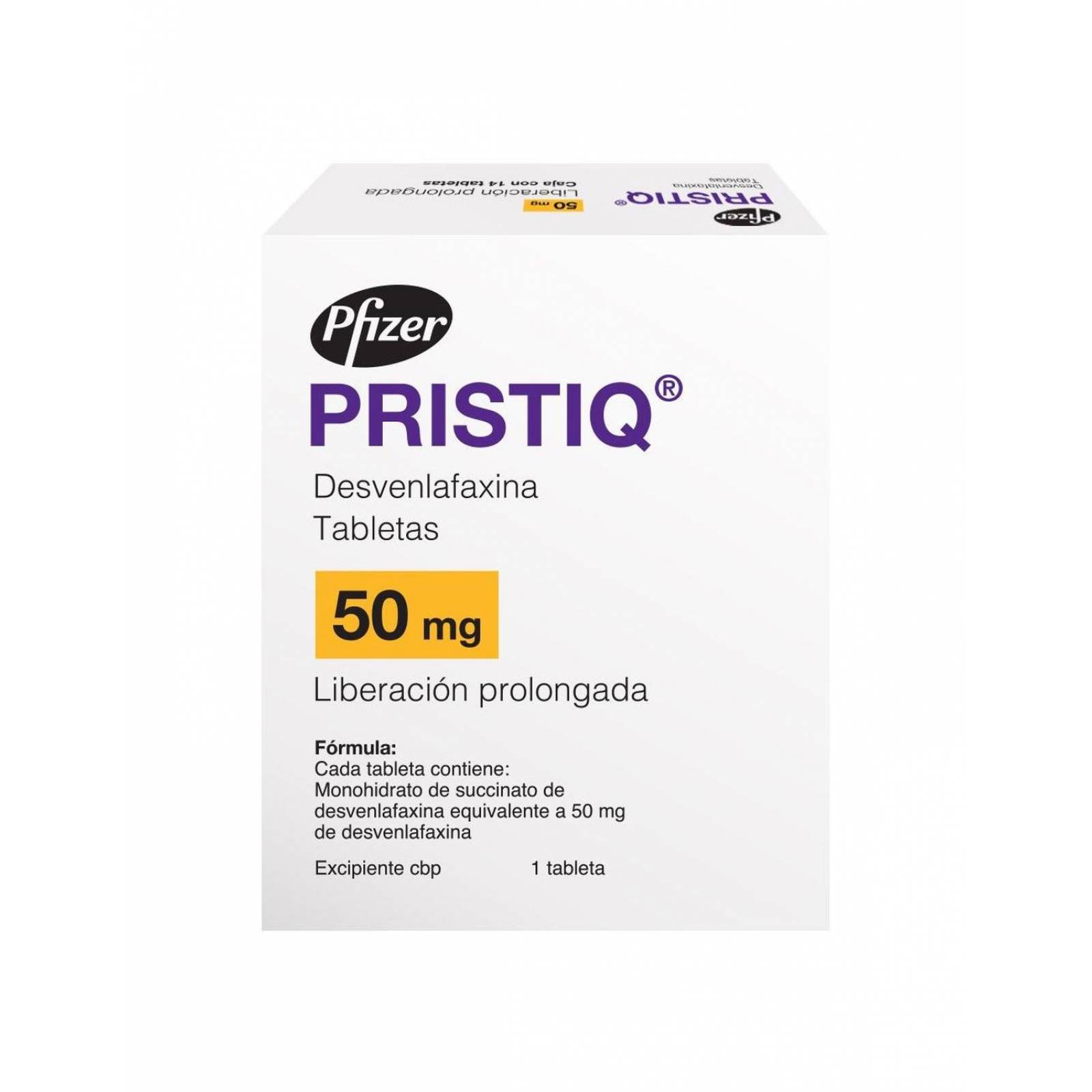 Pristiq 50 mg Caja Con 14 Tabletas 