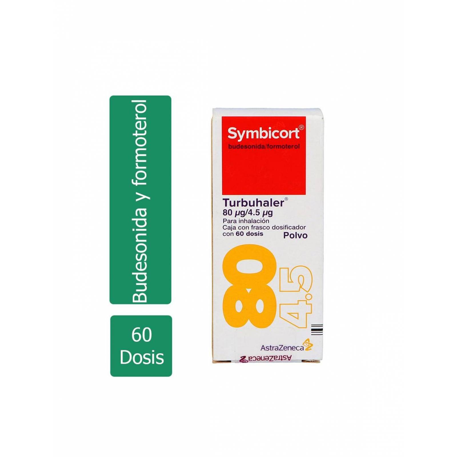 Symbicort Turbuhaler 80 Mcg/4.5 Mcg Dosificador Con 60 Dosis 