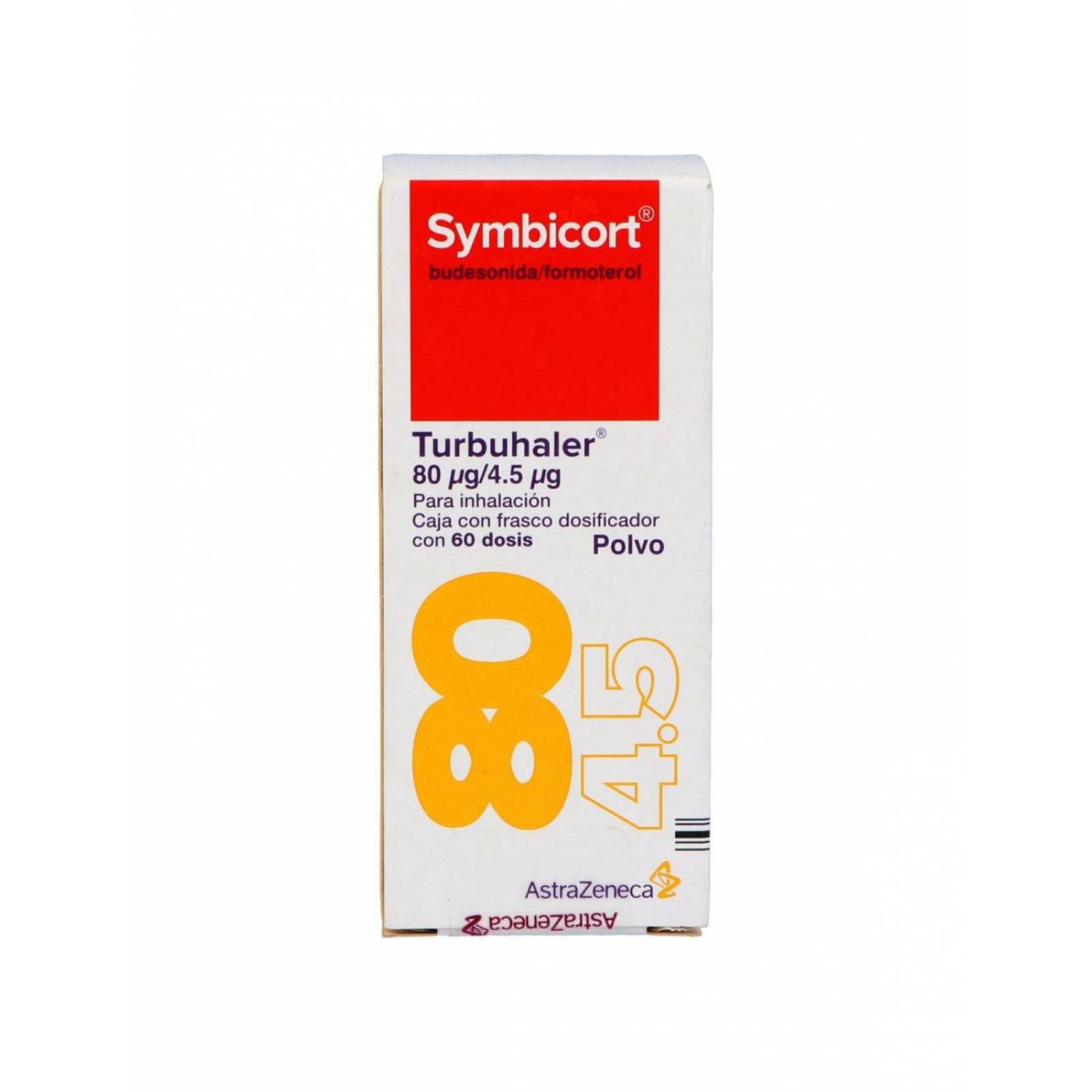 Symbicort Turbuhaler 80 Mcg/4.5 Mcg Dosificador Con 60 Dosis 