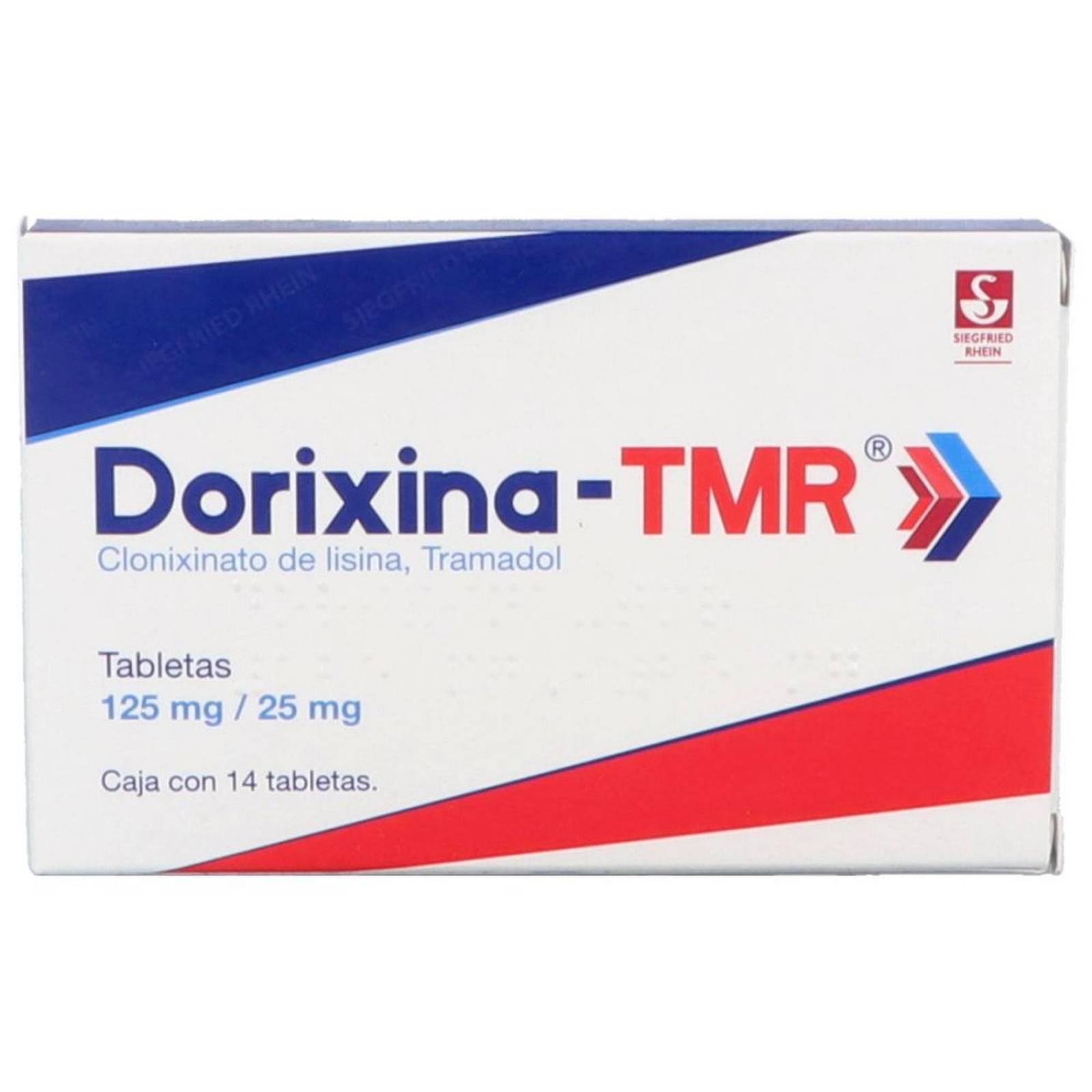 Dorixina Tmr 125 mg / 25 mg Caja Con 14 Tabletas 