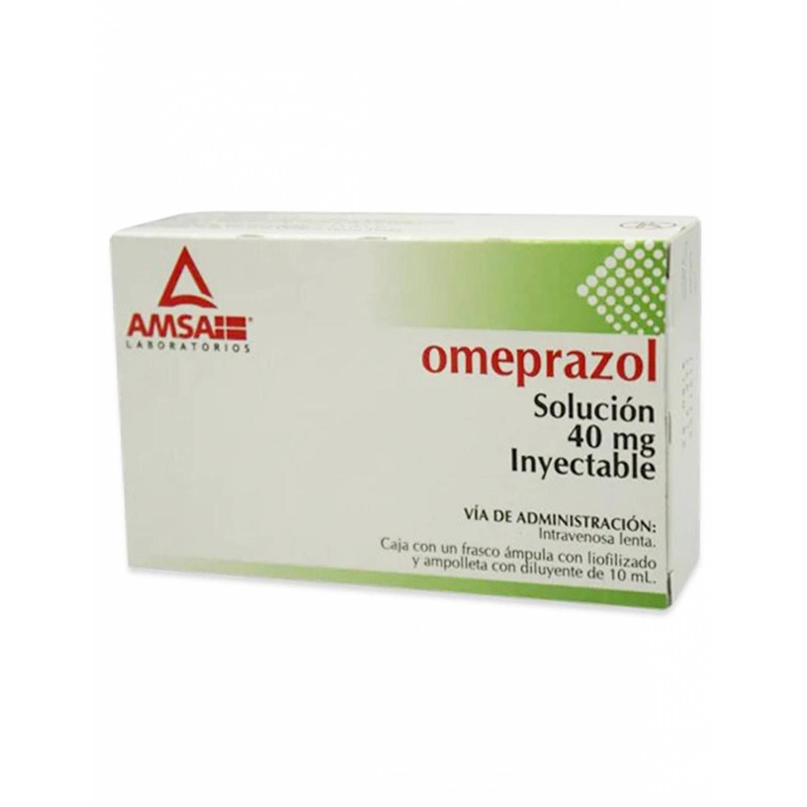 Omeprazol 40 mg Solución Inyectable Con 10 mL 