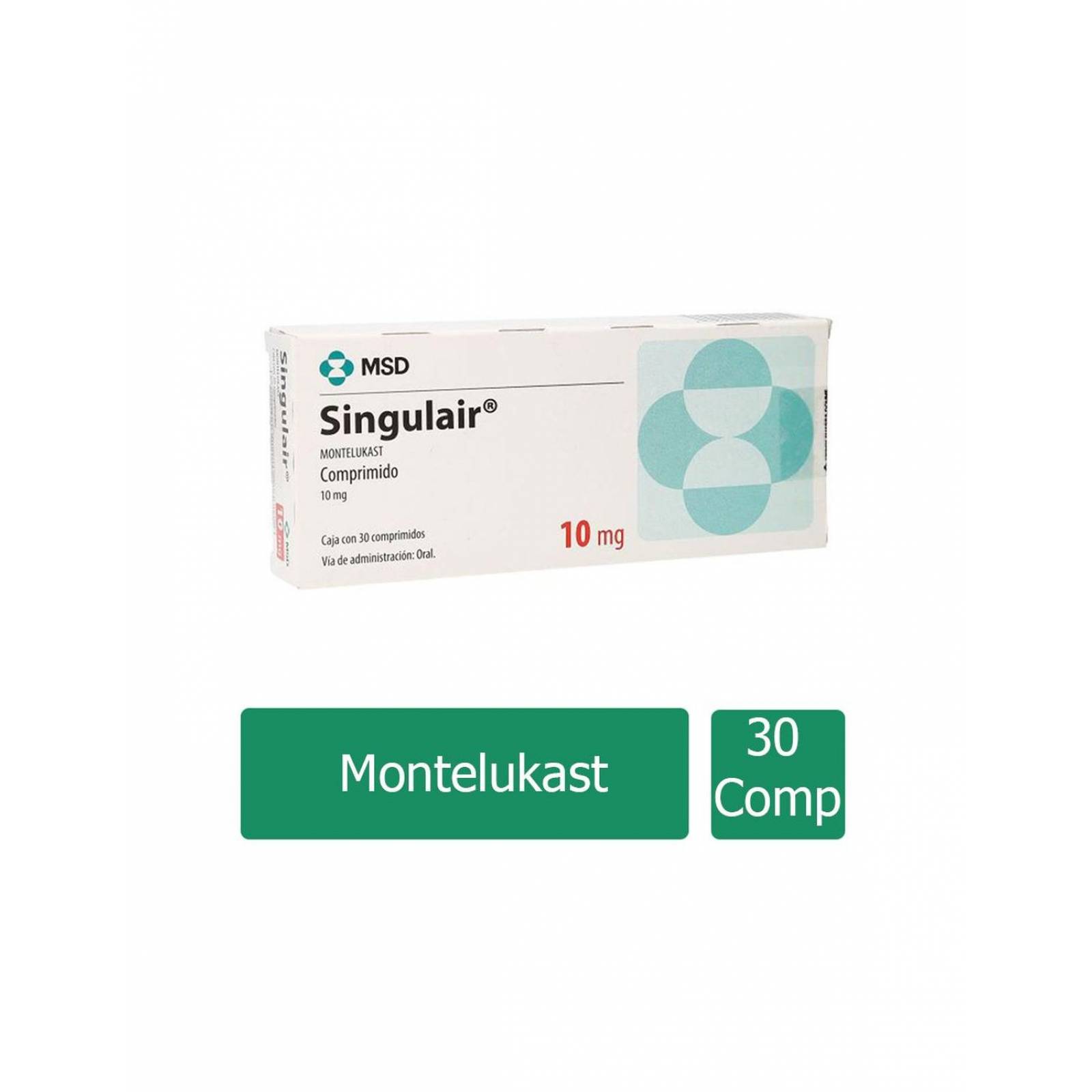 Singulair 10 mg Caja Con 30 Comprimidos 