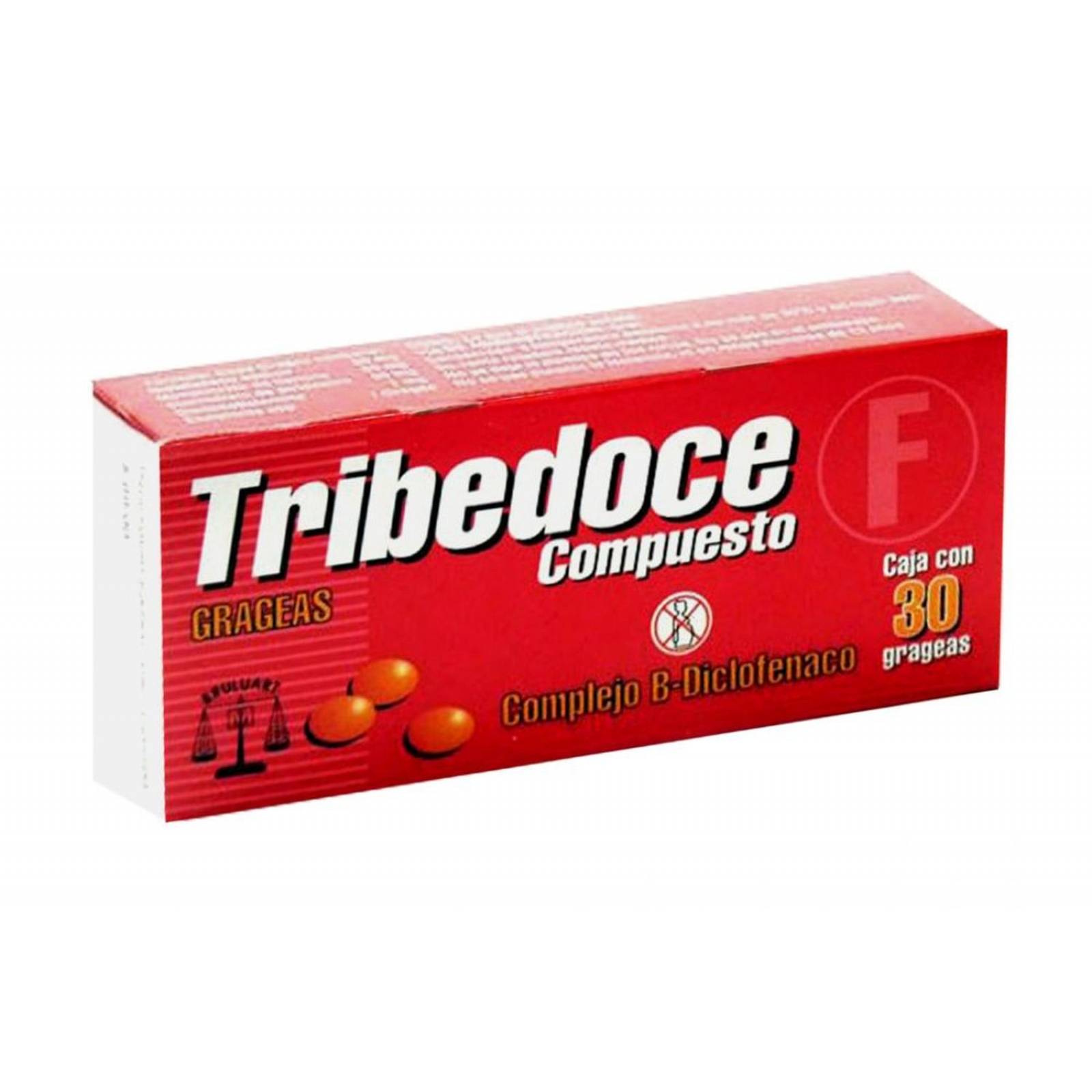 Tribedoce Compuesto 50 mg / 50 mg / 50 mg/ 1 mg Caja Con 30 Cápsulas 
