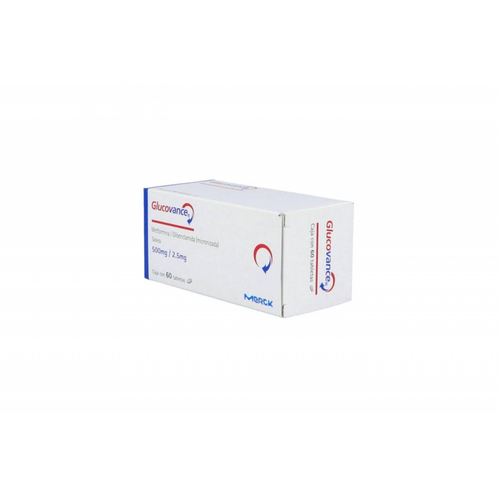 Glucovance 500 / 2.5 mg Caja Con 60 Tabletas 