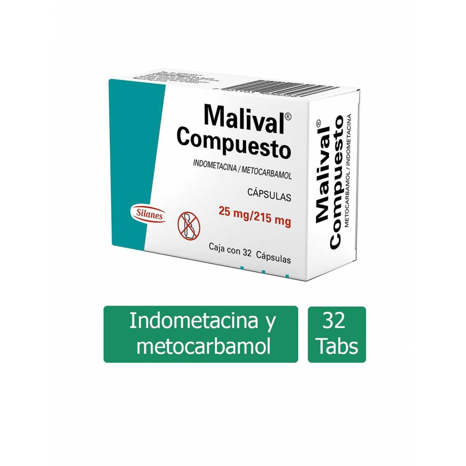 Malival Compuesto Caja Con 32 Cápsulas 