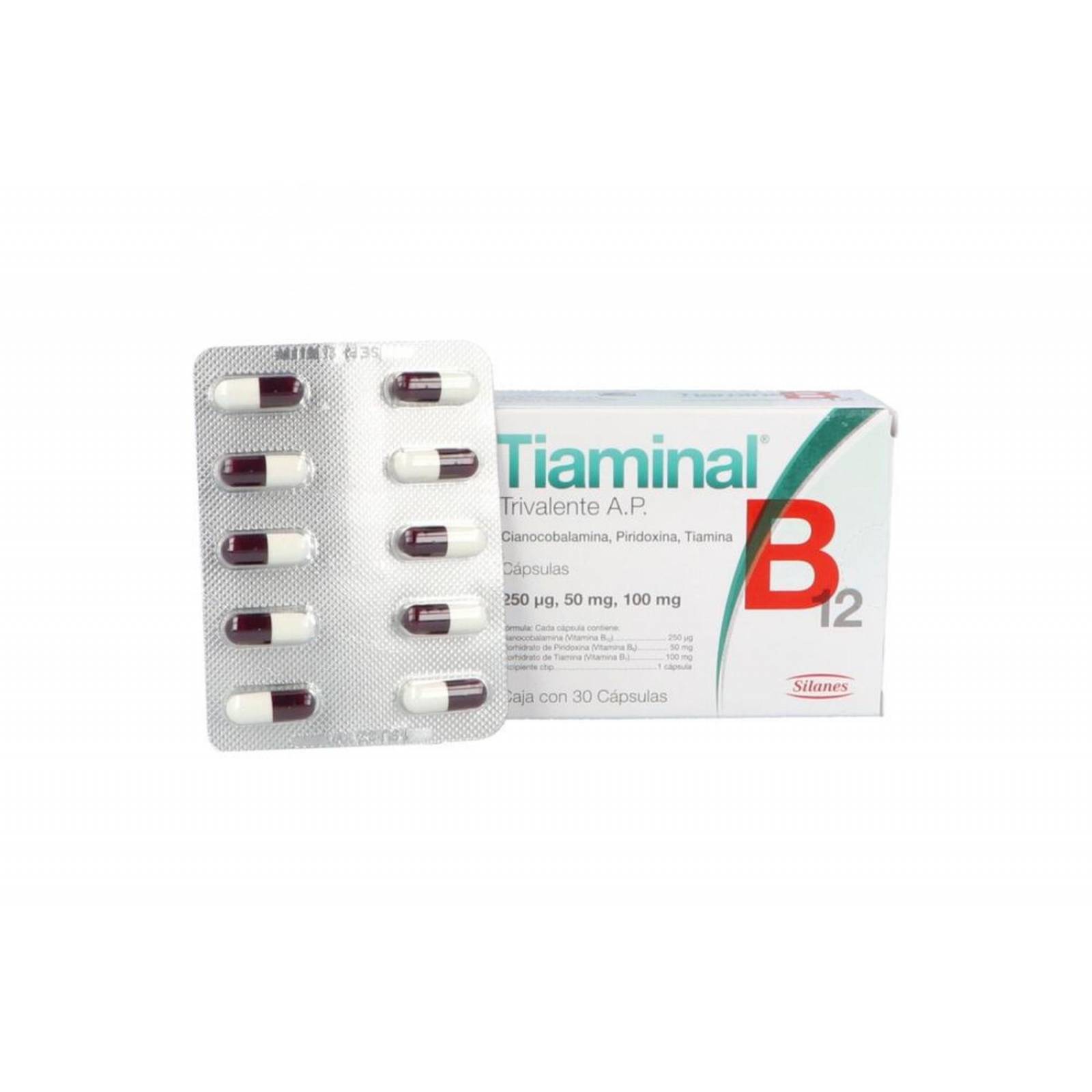 Tiaminal B12 Trivalente AP Caja Con 30 Cápsulas 