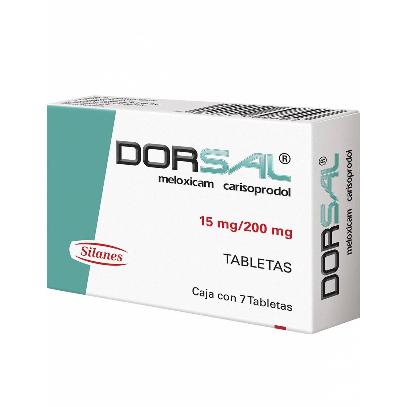 Dorsal 15 mg/200 mg Caja Con 7 Tabletas 
