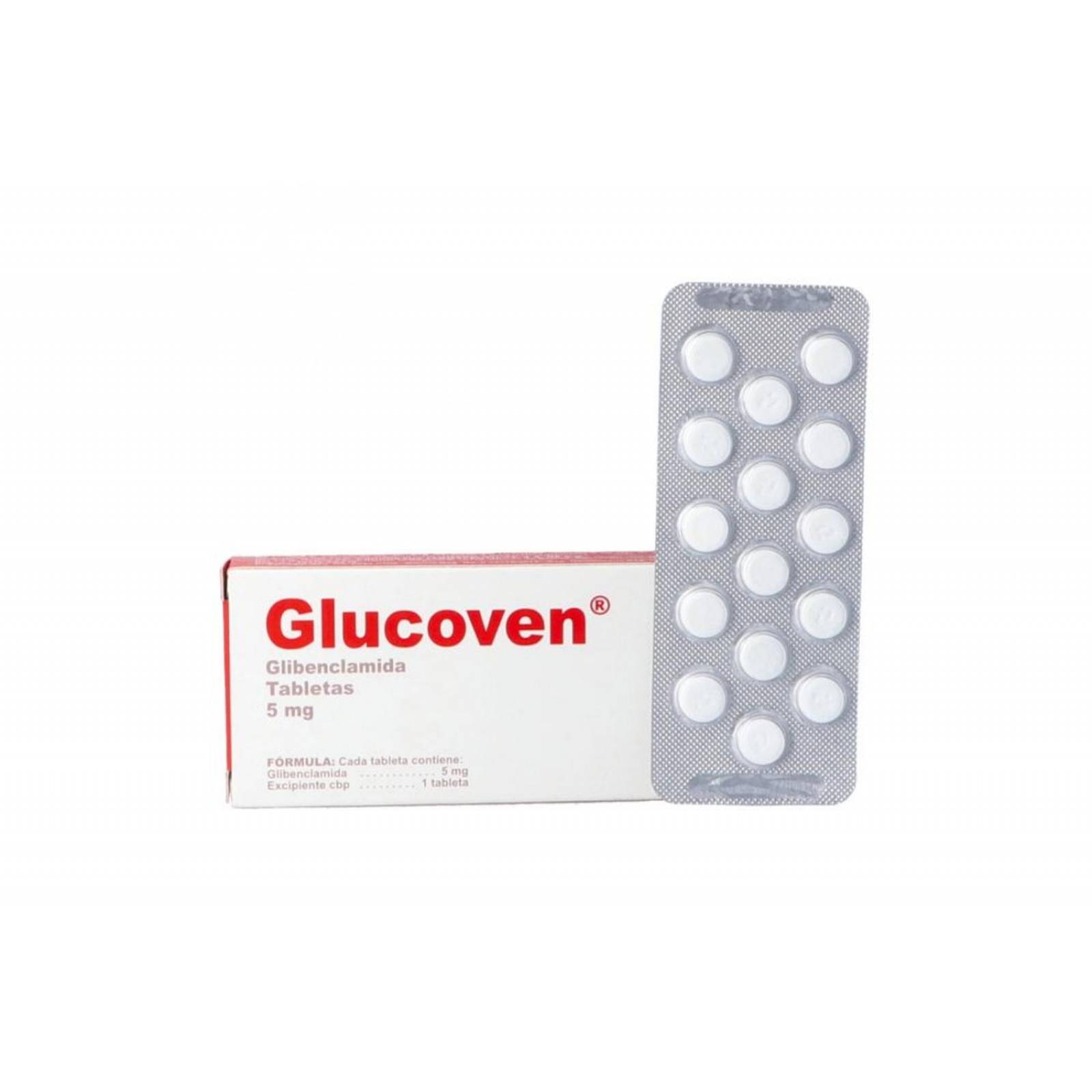 Glucoven 5 mg Caja Con 30 Tabletas 