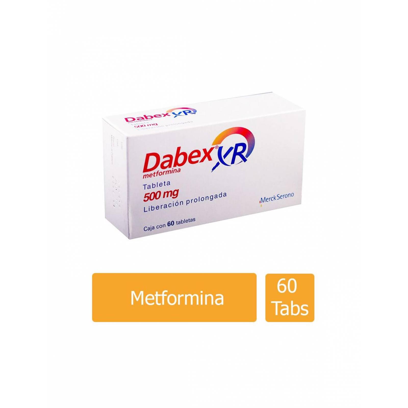 Dabex Xr 500 mg Caja Con 60 Tabletas 