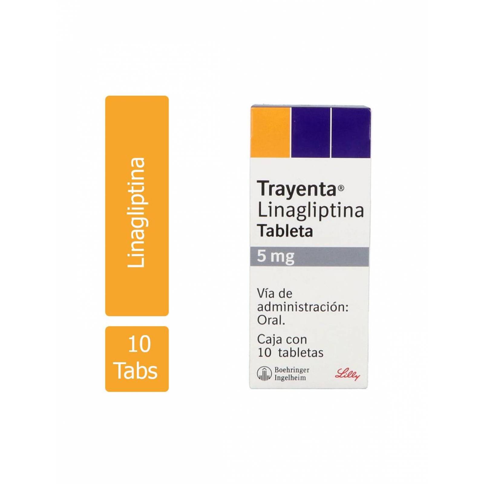 Trayenta 5 mg Caja Con 10 Tabletas 