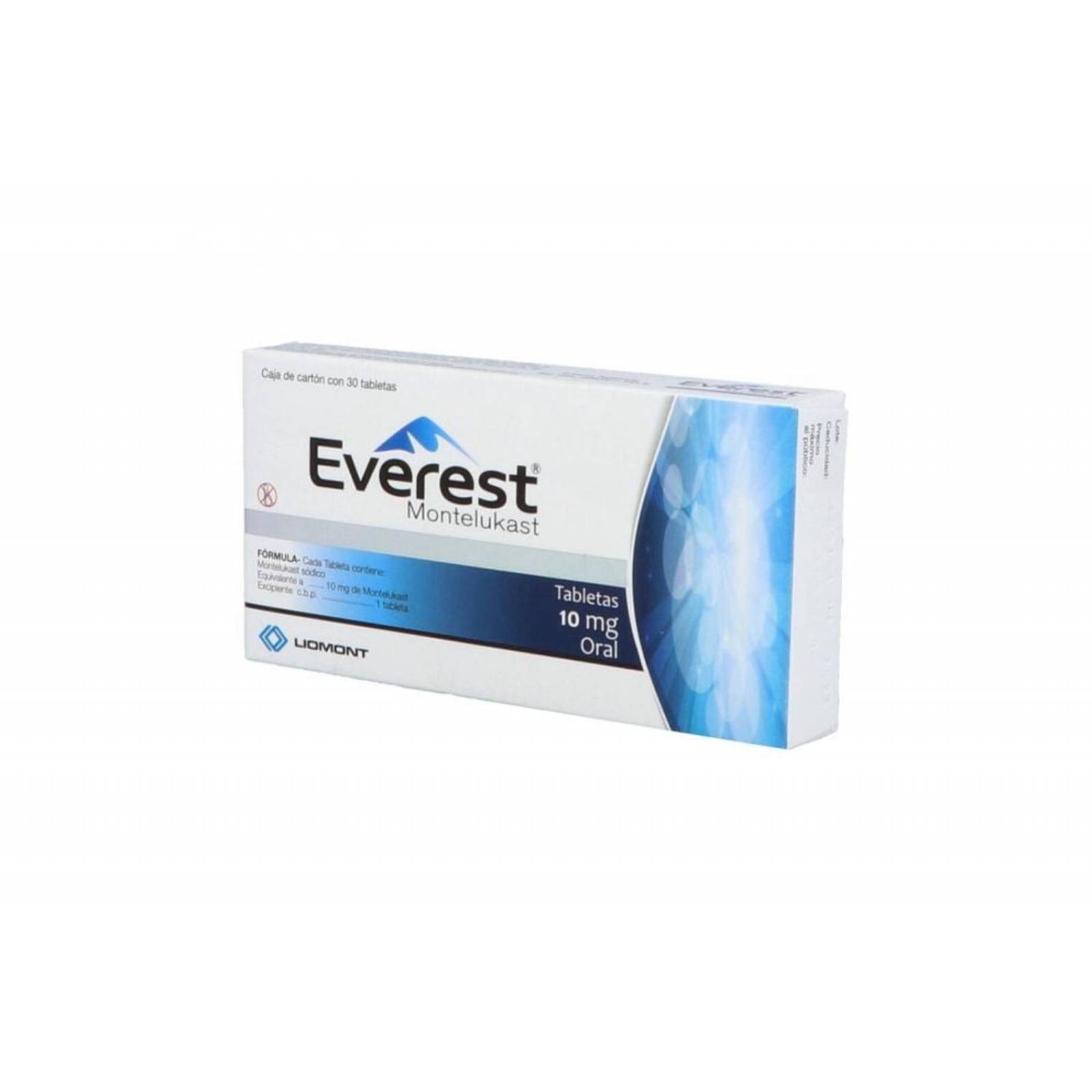 Everest 10 mg Caja Con 30 Tabletas 