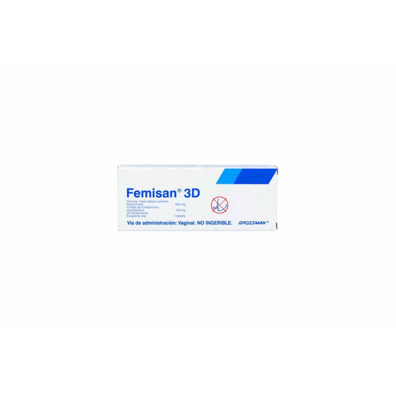 Femisan 3D 800 mg /100 mg Caja con 3 Tabletas 