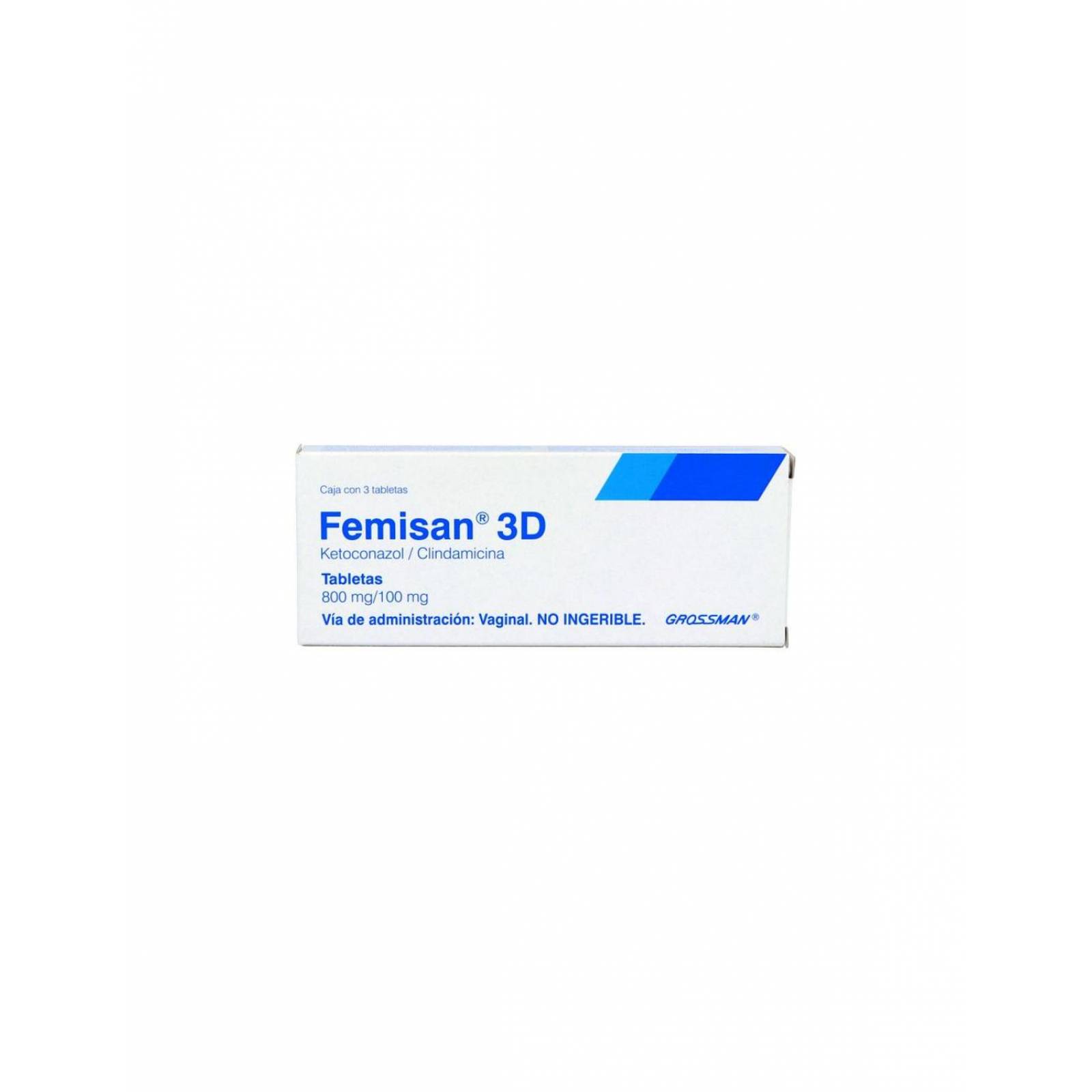 Femisan 3D 800 mg /100 mg Caja con 3 Tabletas 
