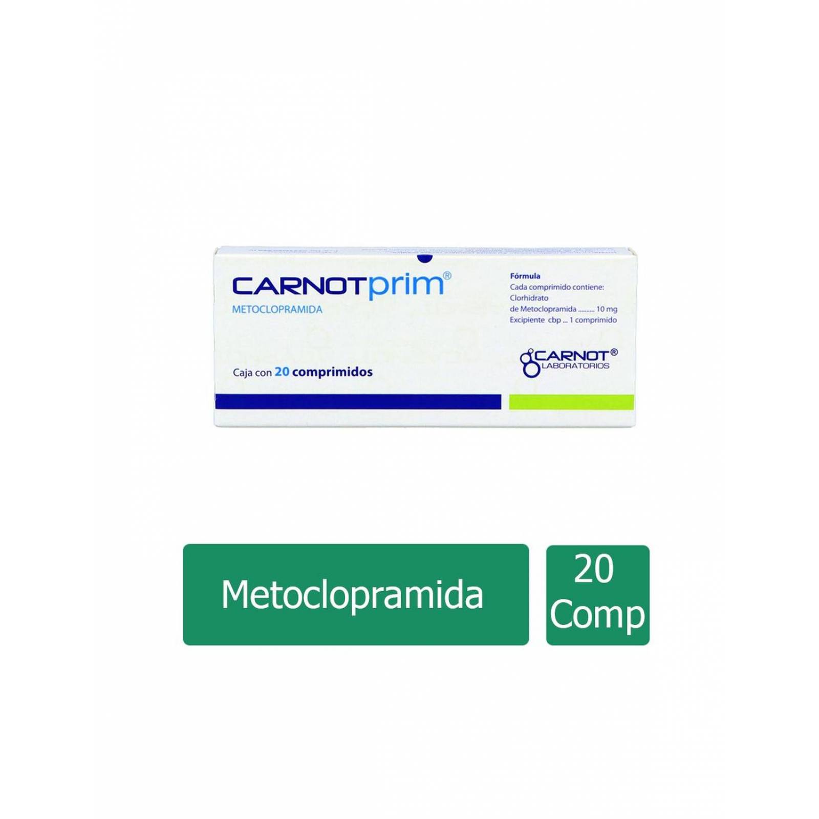 Carnotprim 10 mg Caja Con 20 Comprimidos 