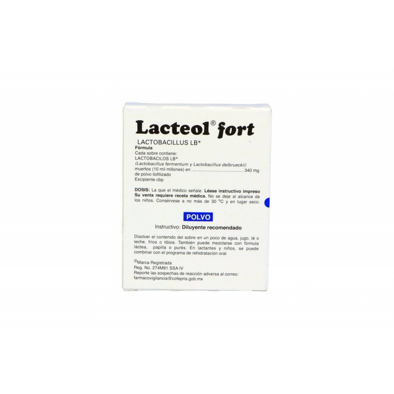 Lacteol Fort 10.000 M.U.I. Caja Con 6 Sobres 
