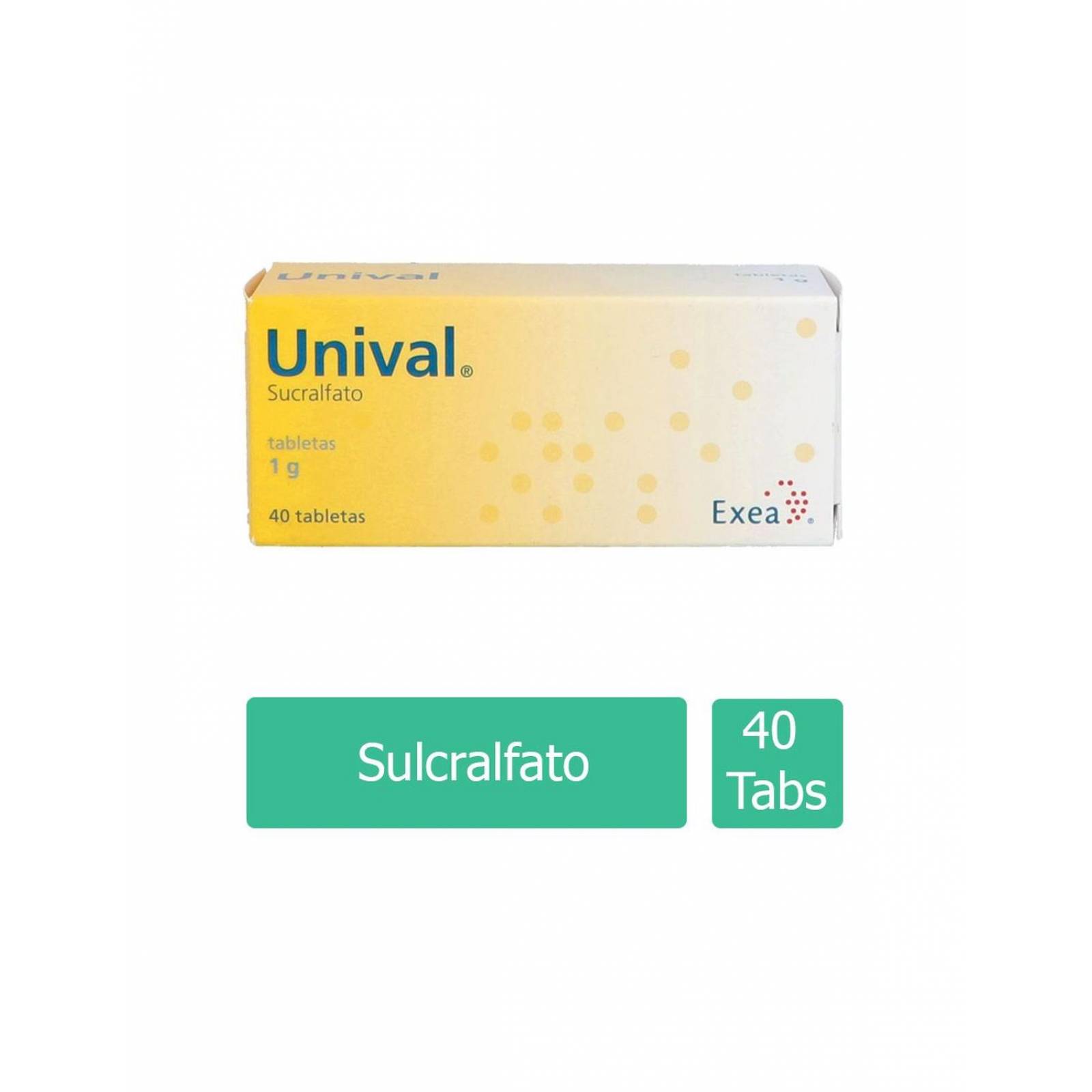 Unival 1g Caja Con 40 Tabletas 