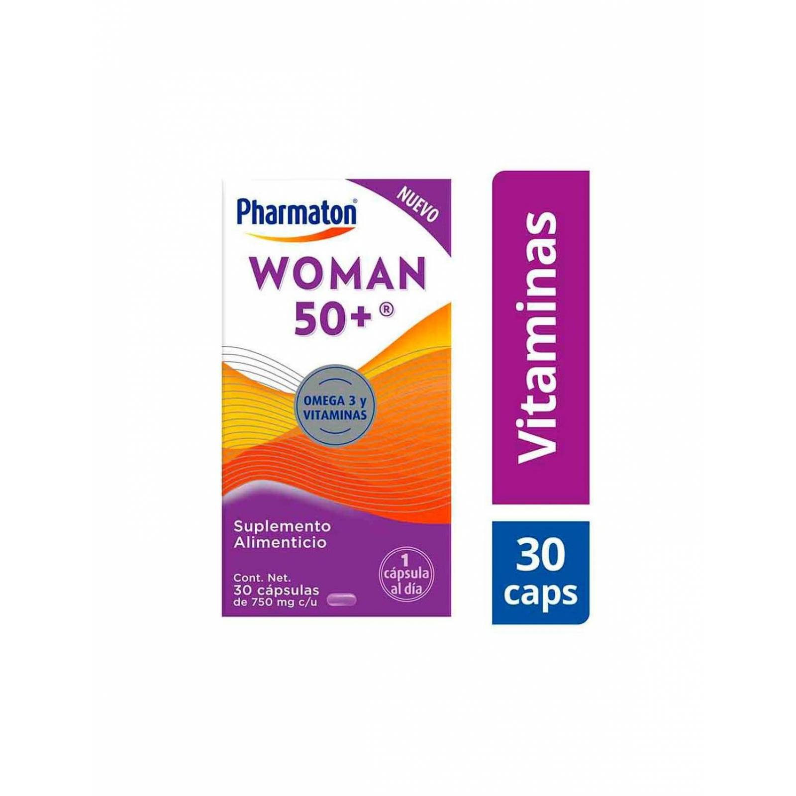 Pharmaton Woman 50+ 750 mg Caja Con 30 Cápsulas 