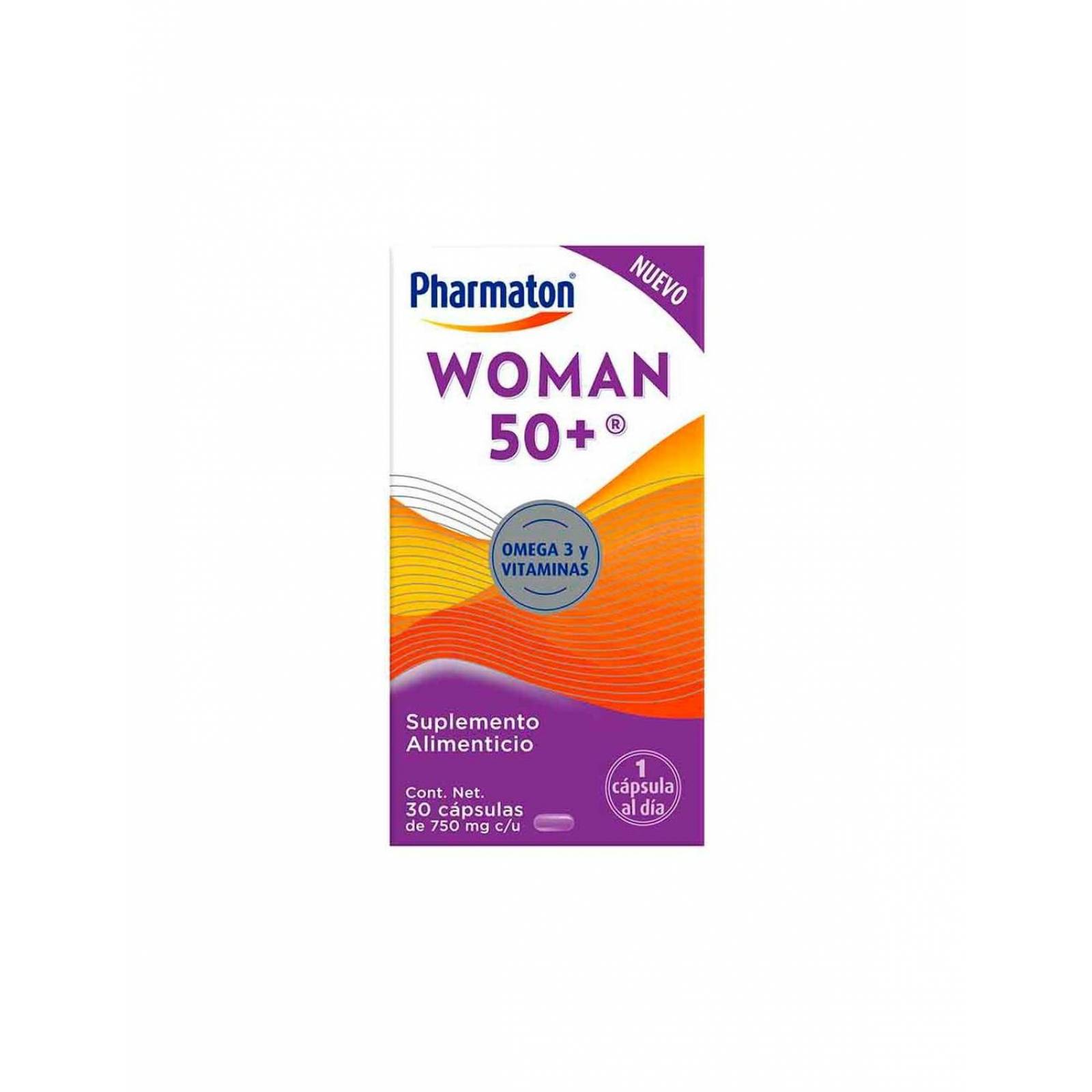 Pharmaton Woman 50+ 750 mg Caja Con 30 Cápsulas 