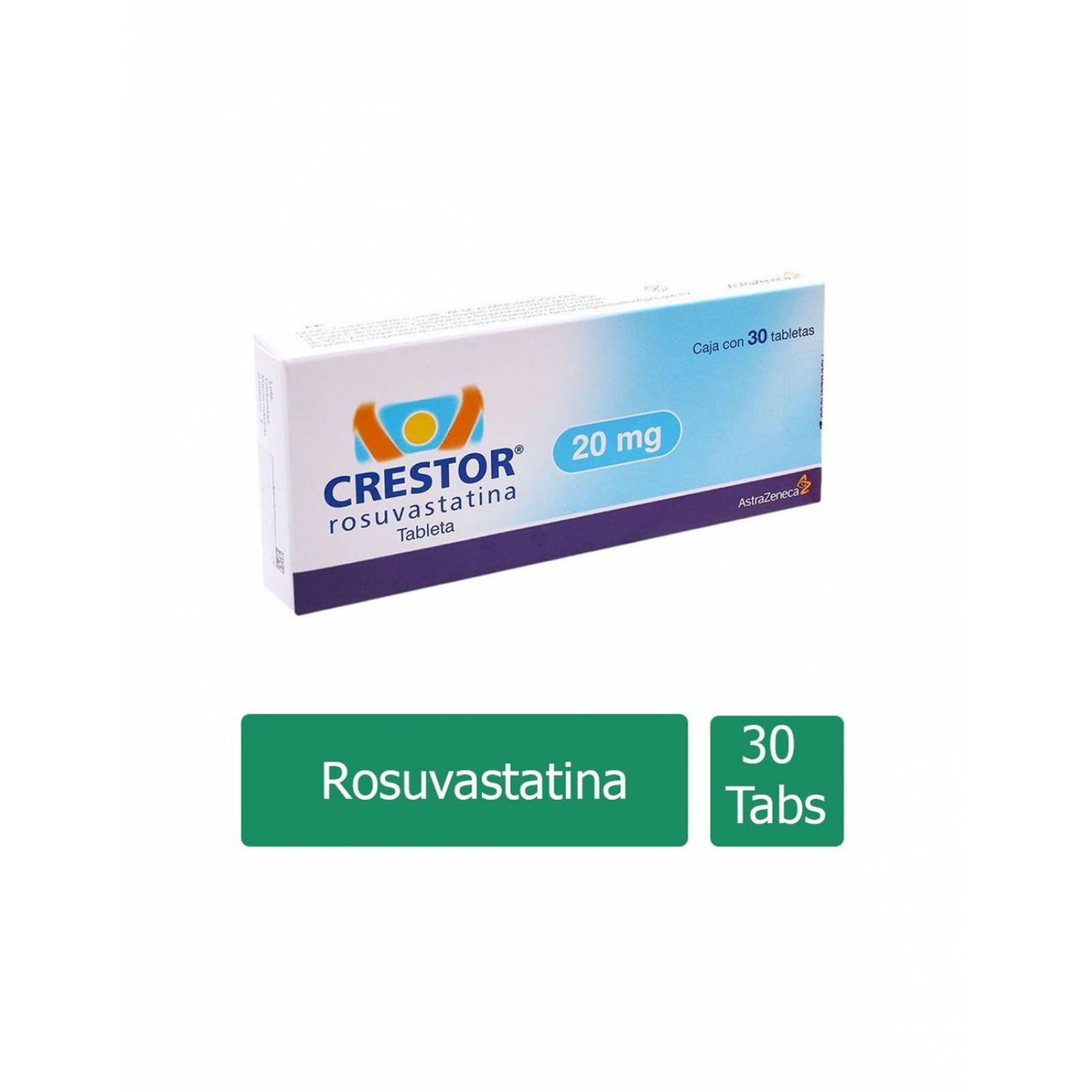 Crestor 20 mg Caja Con 30 Tabletas 