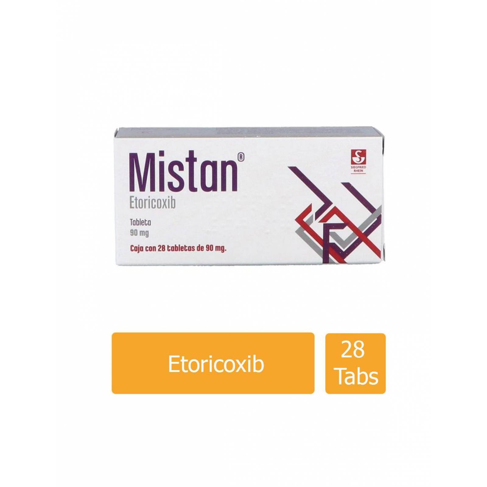 Mistan 90 mg Caja Con 28 Tabletas 