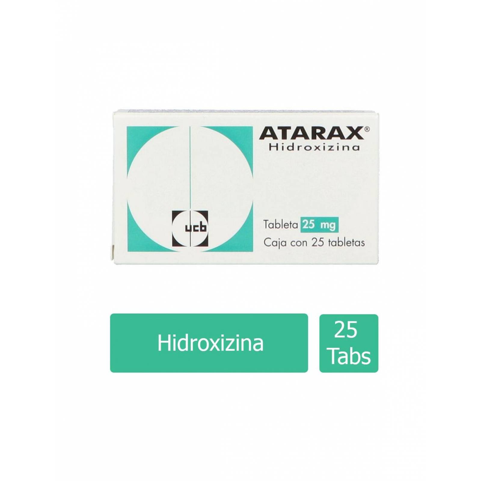 Atarax 25 mg Caja Con 25 Tabletas 