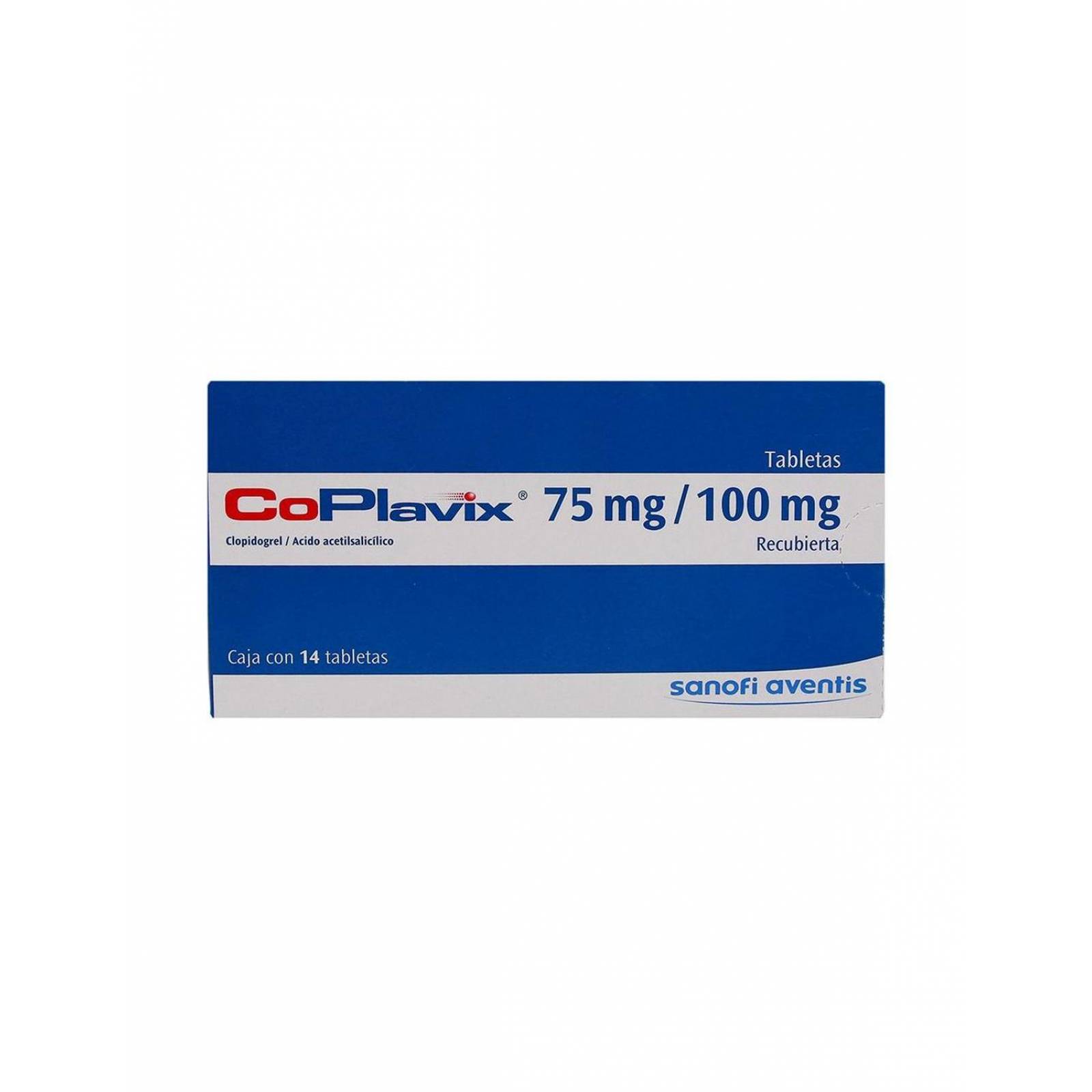 Coplavix 75mg/100mg Caja Con 14 Tabletas 