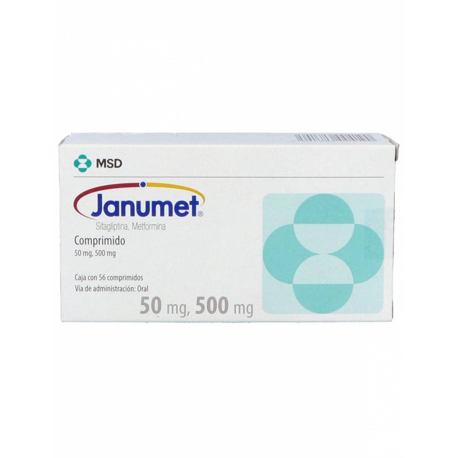Janumet 50 mg Caja Con 56 Comprimidos 