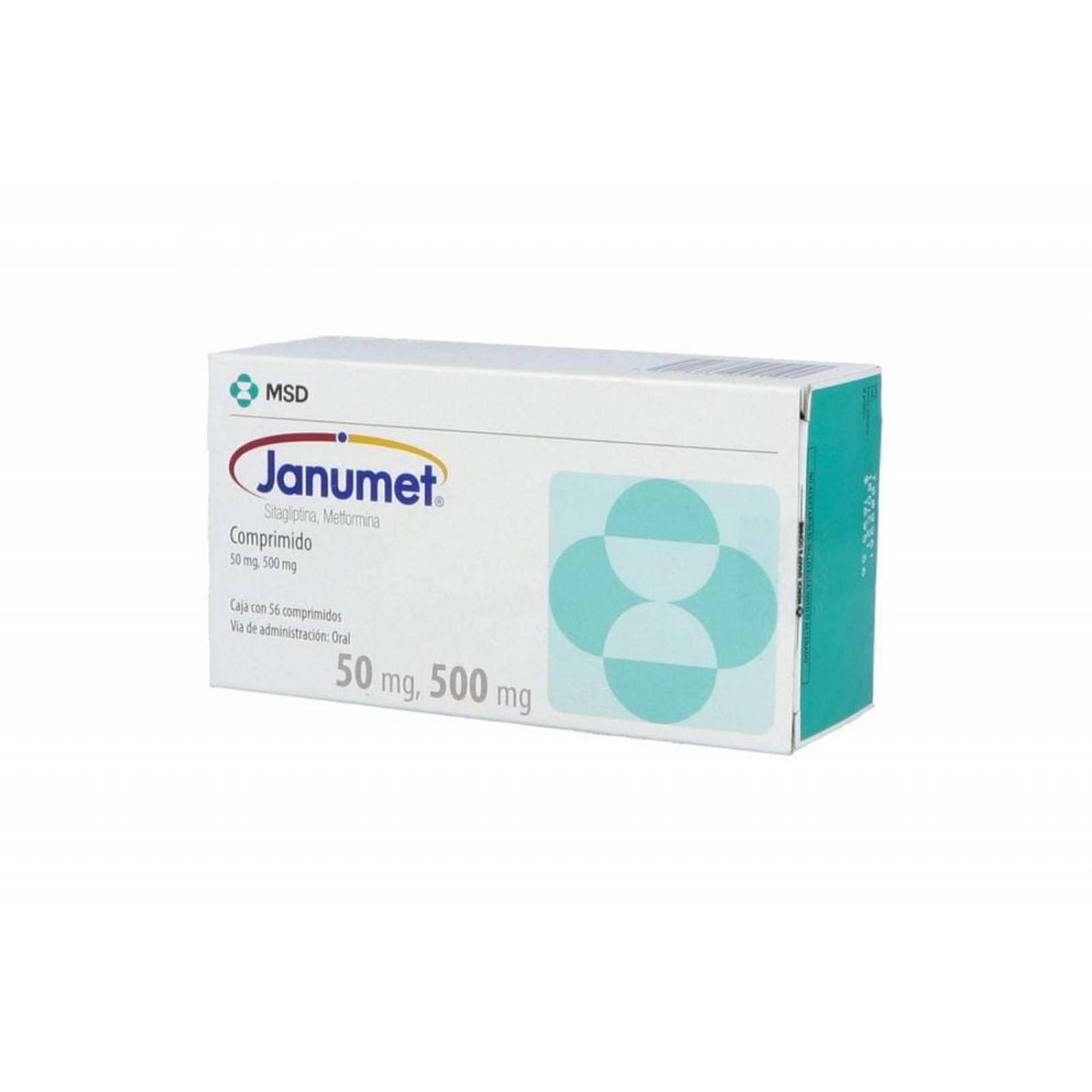 Janumet 50 mg Caja Con 56 Comprimidos 