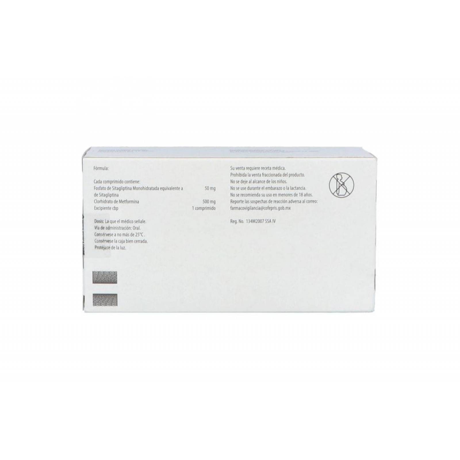 Janumet 50 mg Caja Con 56 Comprimidos 