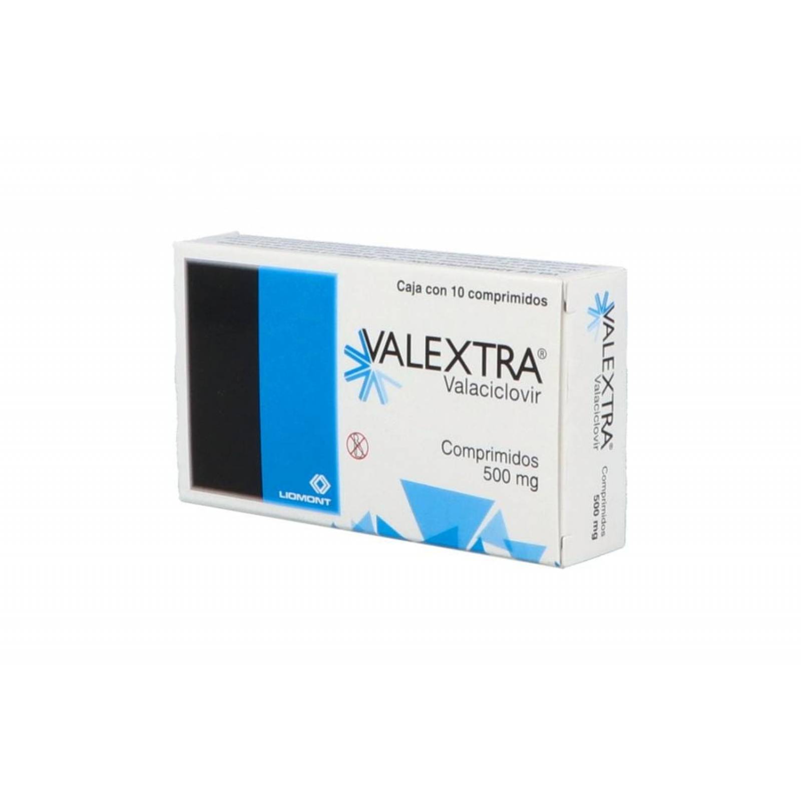 Valextra 500 mg Caja Con 10 Comprimidos 