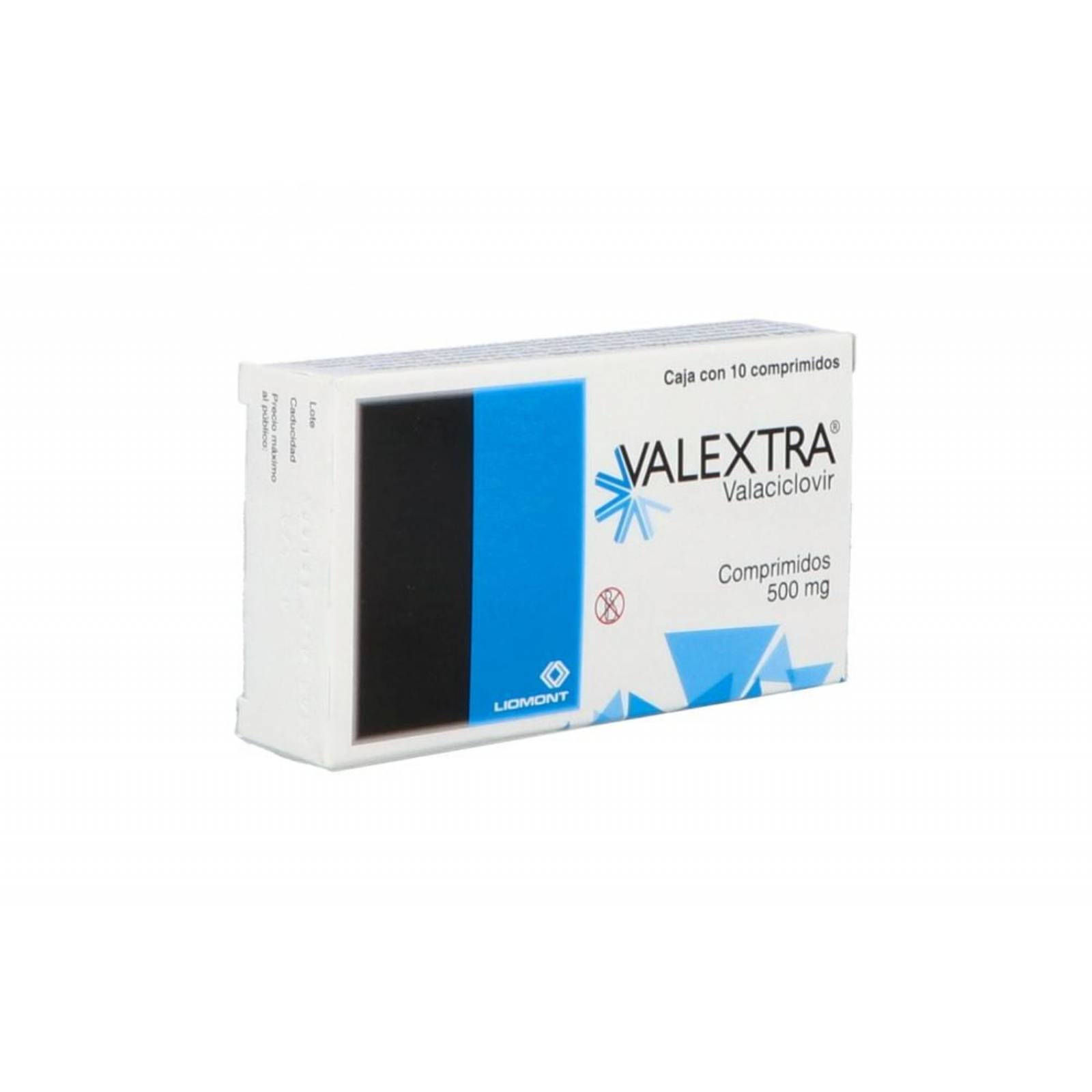 Valextra 500 mg Caja Con 10 Comprimidos 