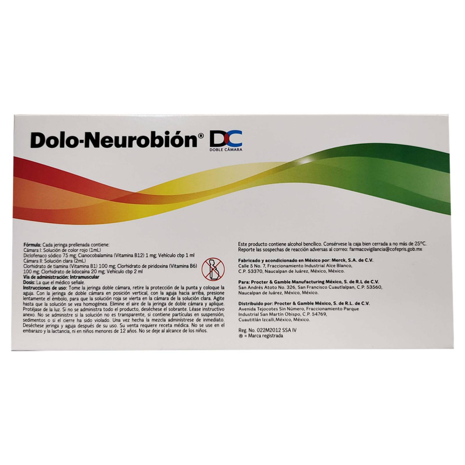Dolo Neurobion DC Caja Con 3 Jeringas Prellenadas Doble Cámara Con 3 ml 