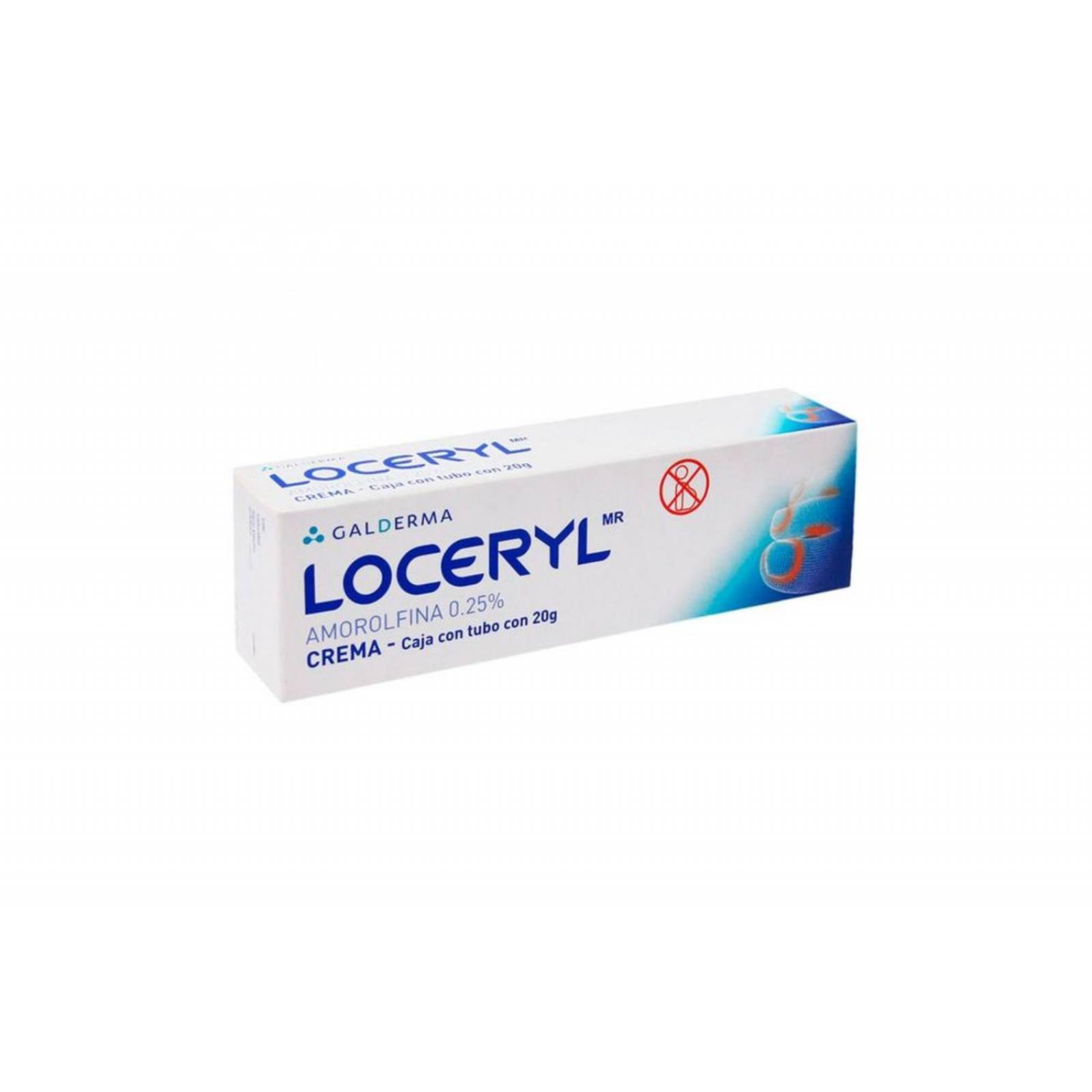 Loceryl Crema 0.25% Tubo Con 20 G 