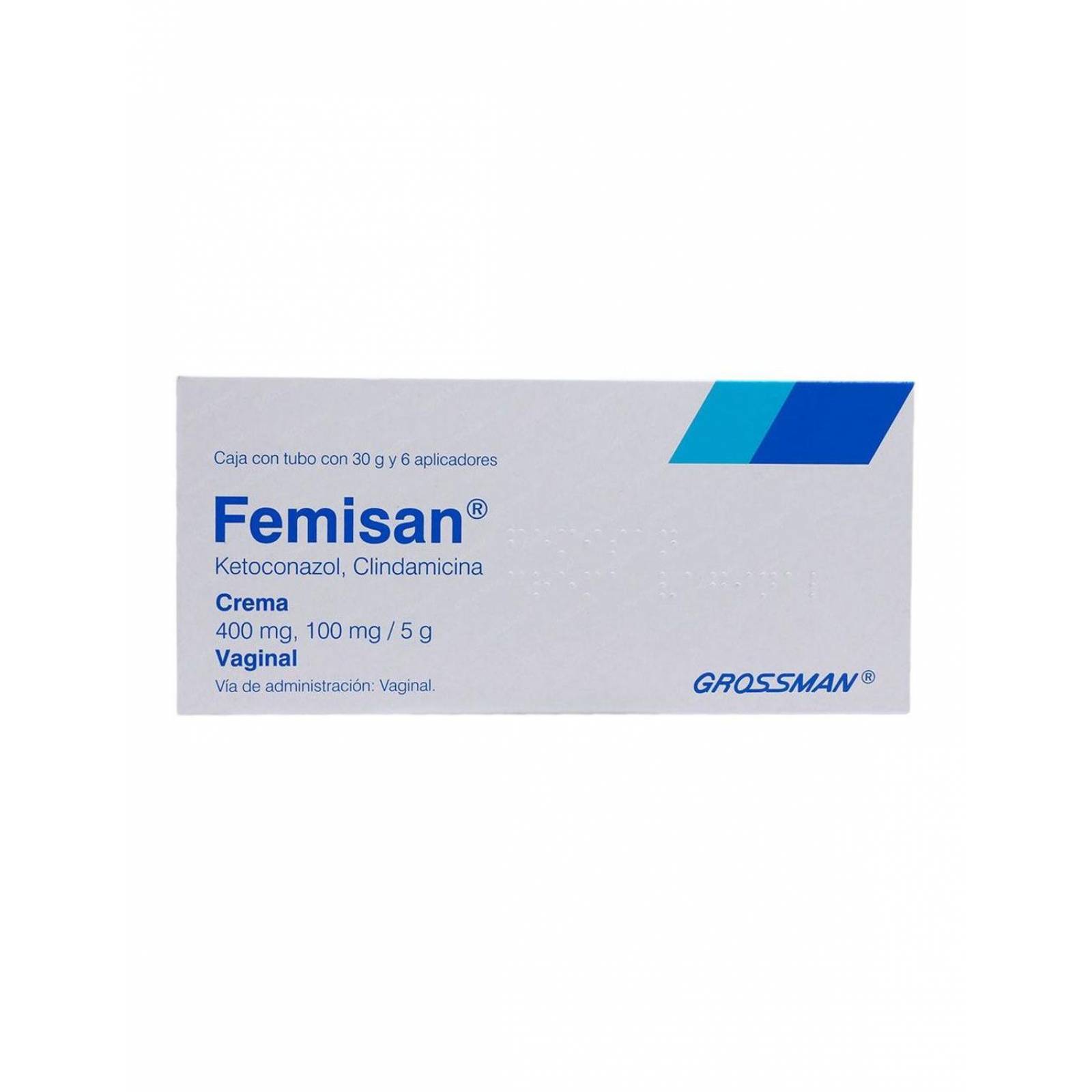 Femisan Crema Vaginal 400mg,100mg/5g Caja Con Tubo Con 30g 