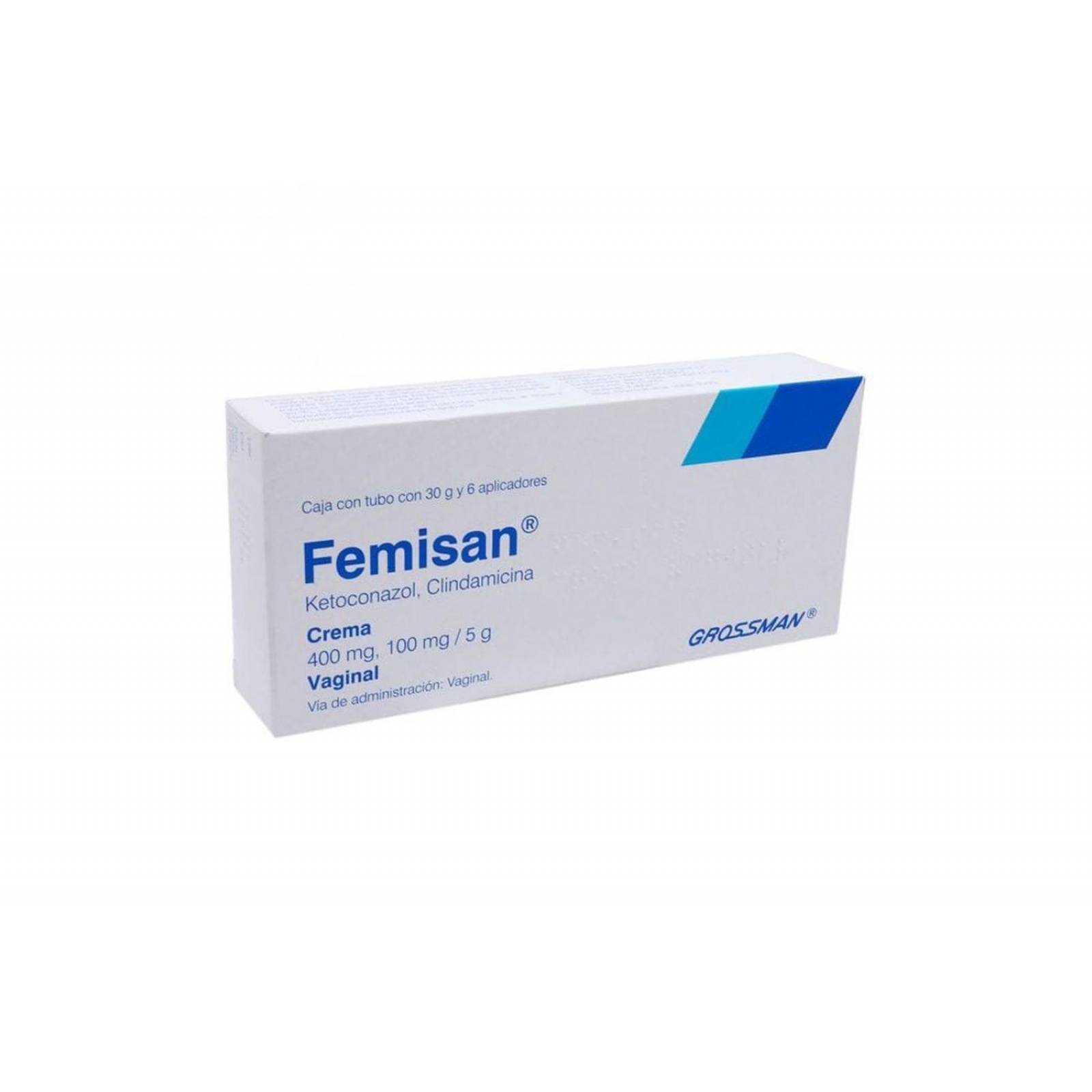 Femisan Crema Vaginal 400mg,100mg/5g Caja Con Tubo Con 30g 