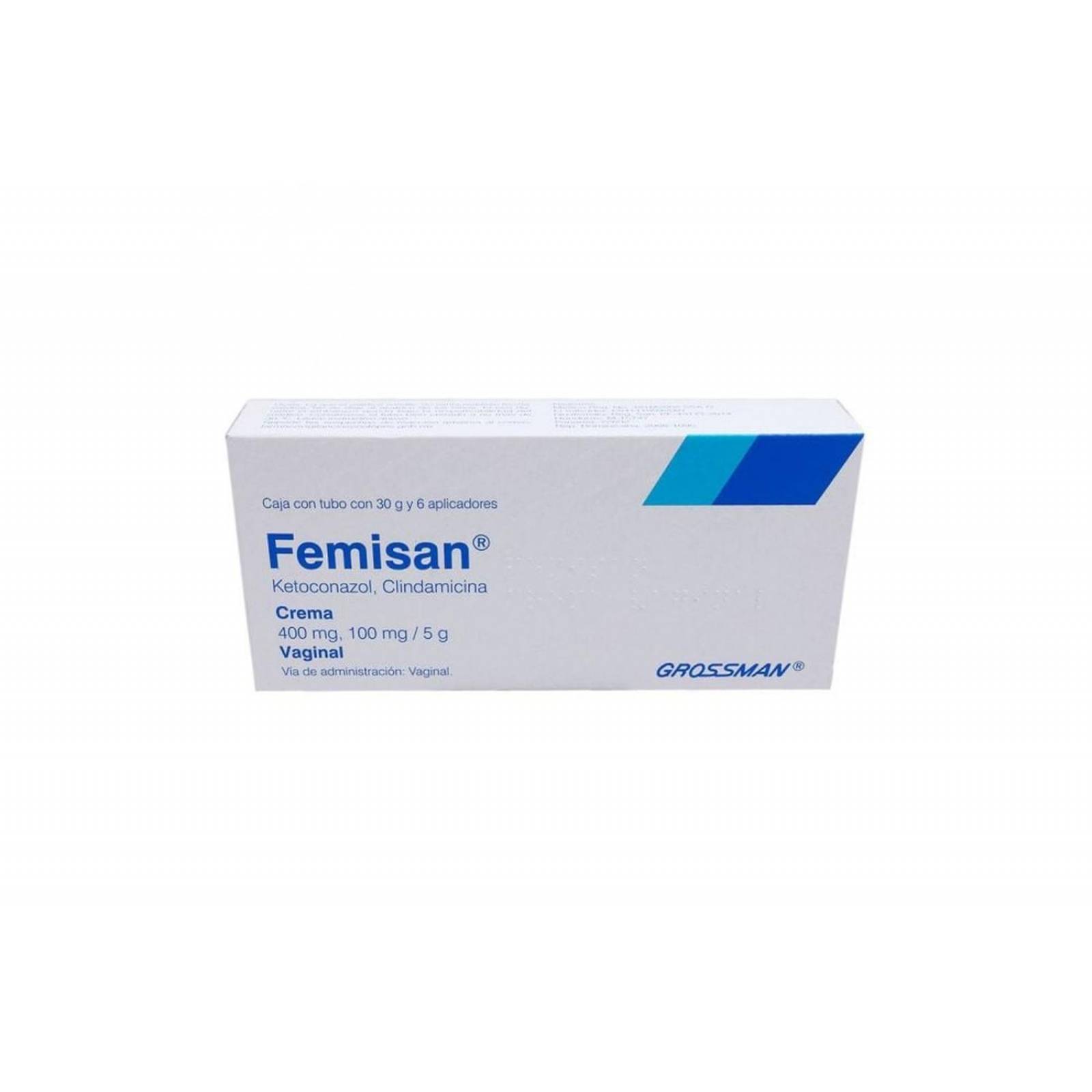 Femisan Crema Vaginal 400mg,100mg/5g Caja Con Tubo Con 30g 