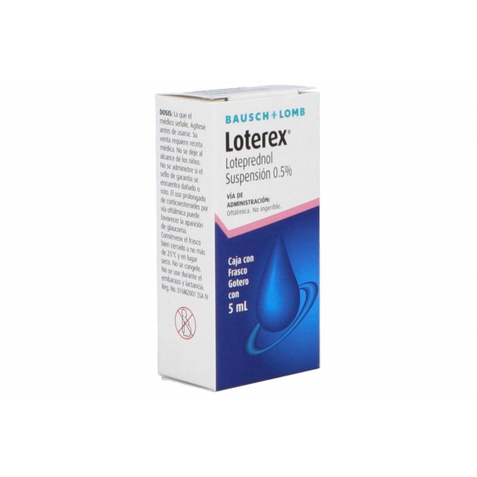 Loterex 0.5 % Caja Con Frasco Gotero 5 mL 