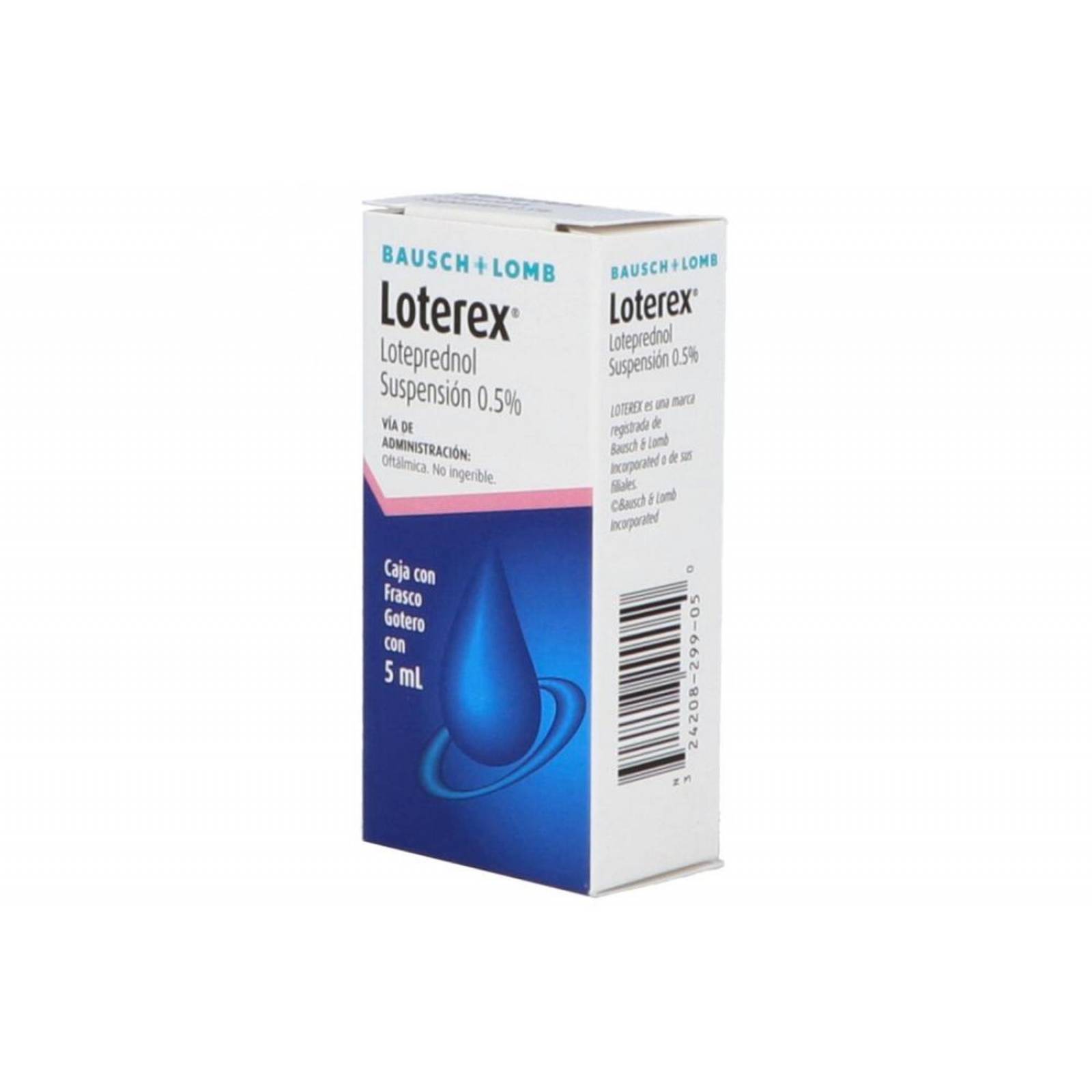 Loterex 0.5 % Caja Con Frasco Gotero 5 mL 